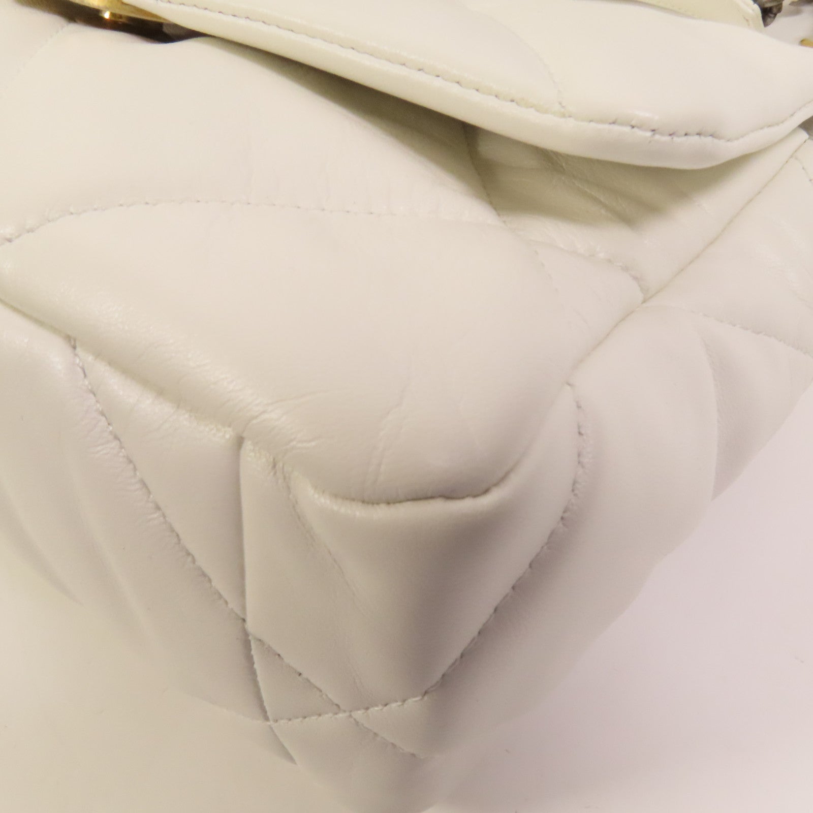 CHANEL 牛皮皮革 Chanel 19 Small金扣鏈帶手挽肩背兩用袋