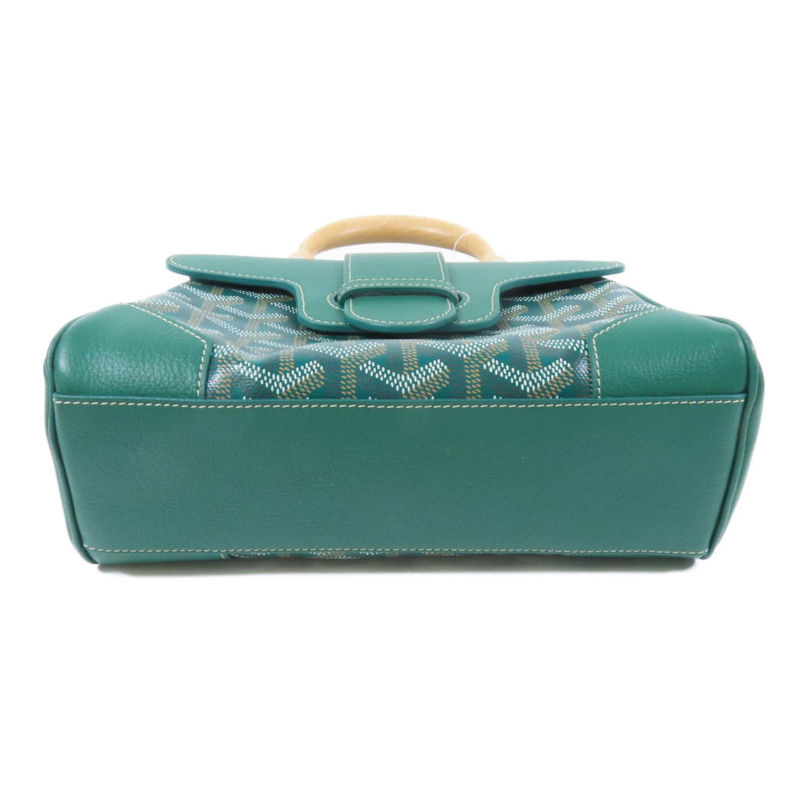 GOYARD 塗層帆布Saigon銀扣手挽肩背兩用袋