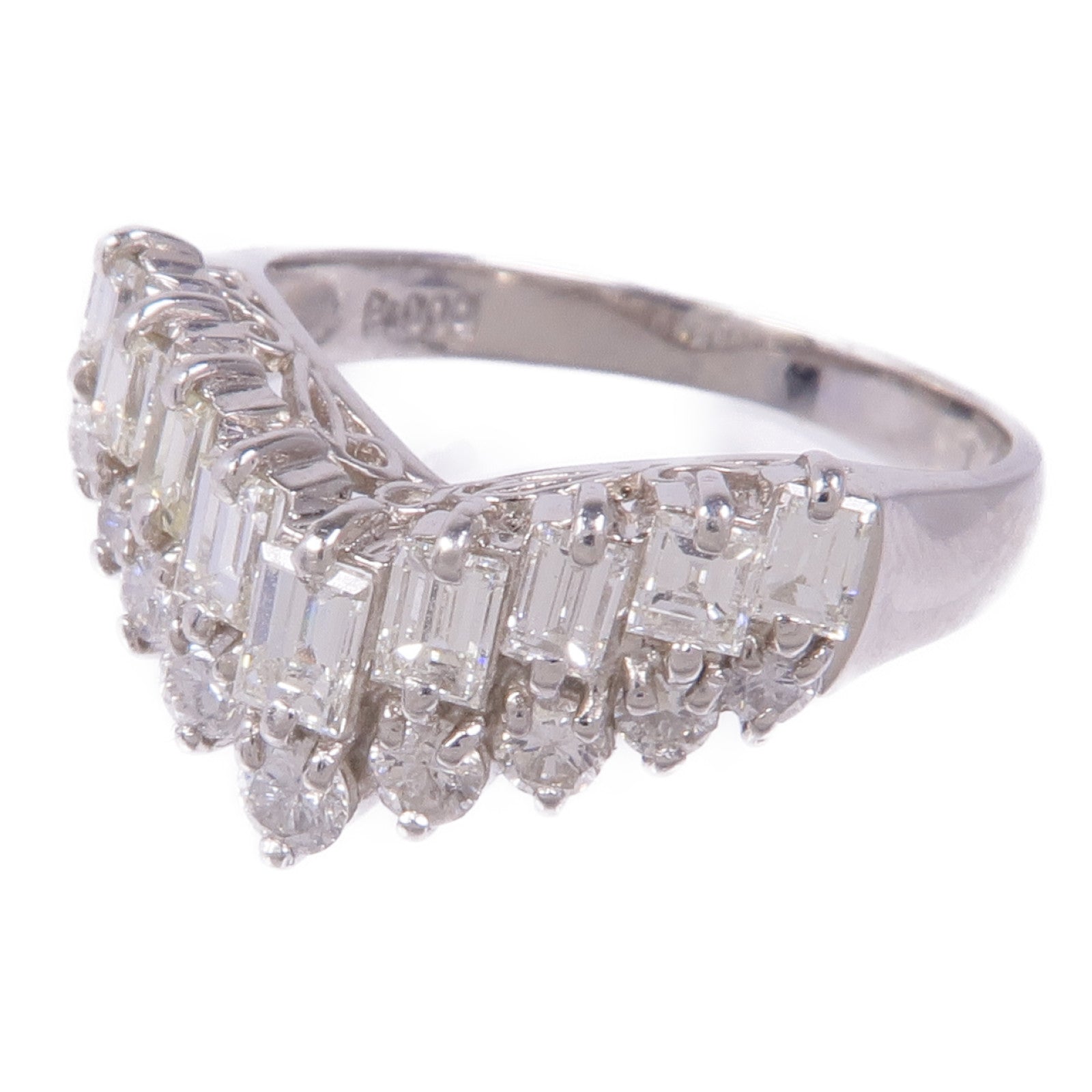 JEWELRY Diamond Ring PT900 Platinum US#5.5
