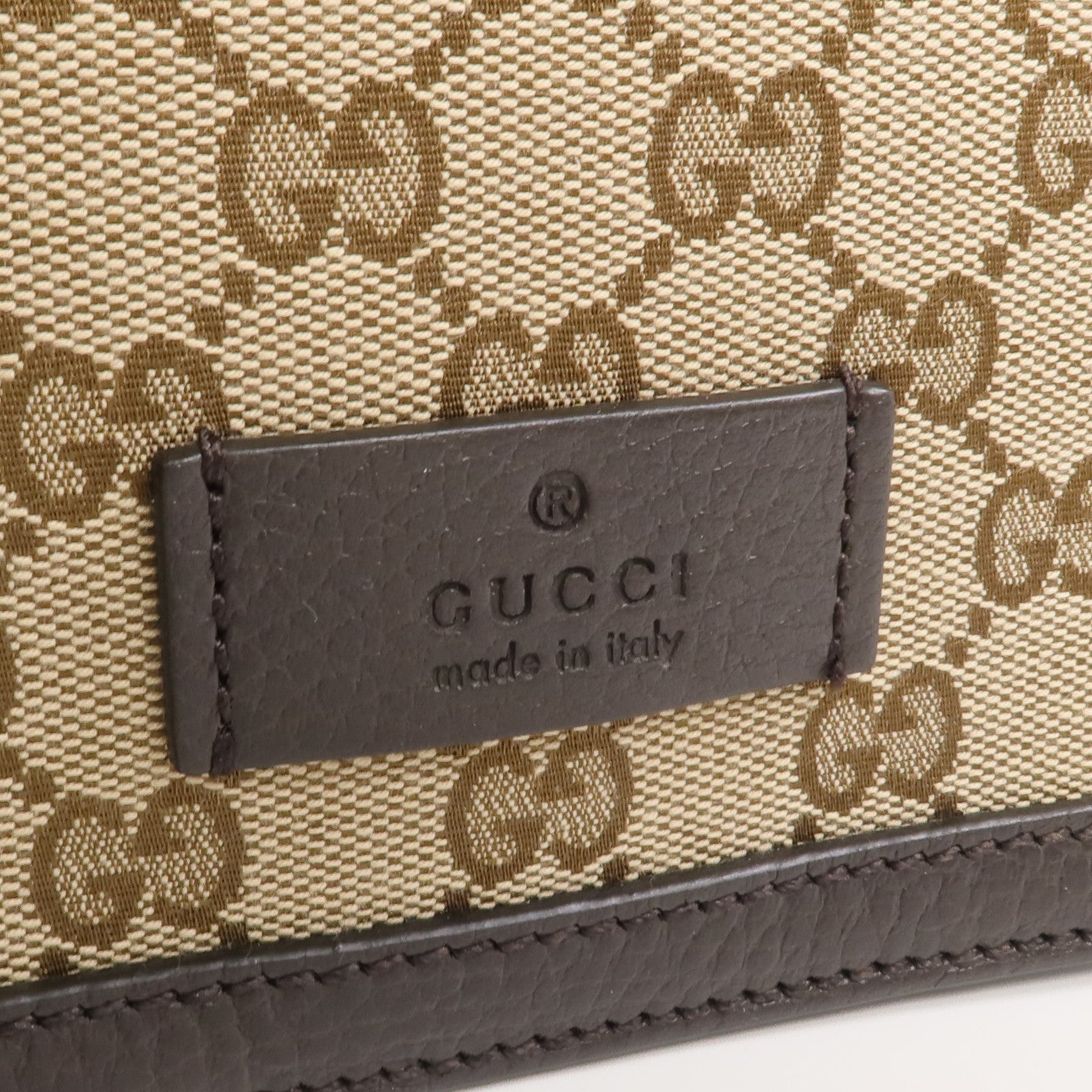 GUCCI 帆布Shoulder/Messenger Bag銀扣肩背袋