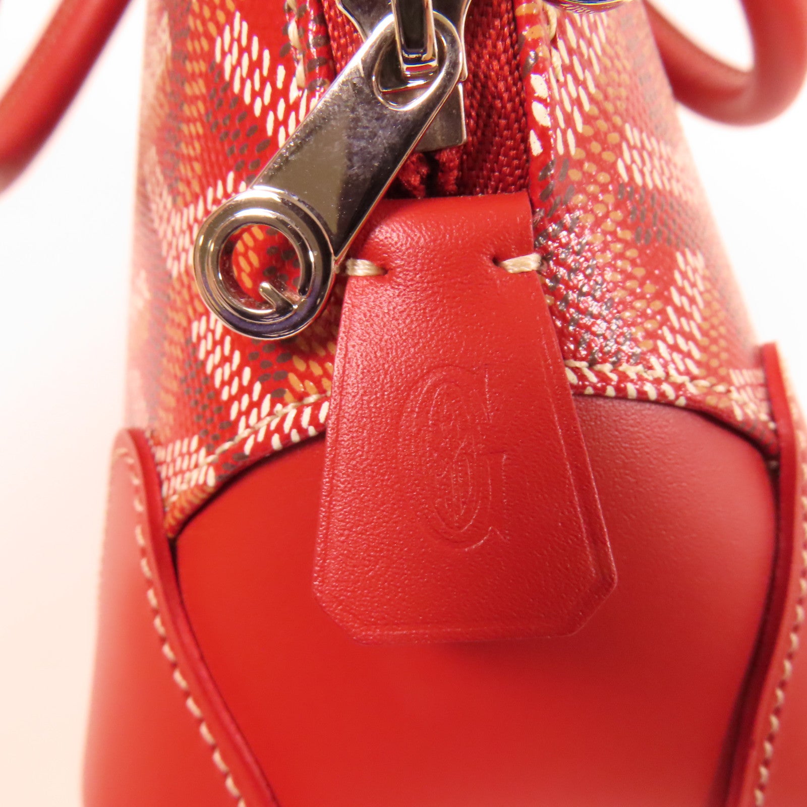 GOYARD 塗層帆布Vendome Mini銀扣手挽袋