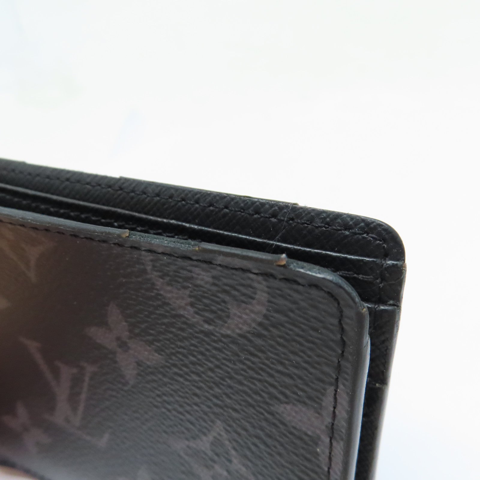 LOUIS VUITTON Monogram Eclipse Multiple Wallet錢包黑色
