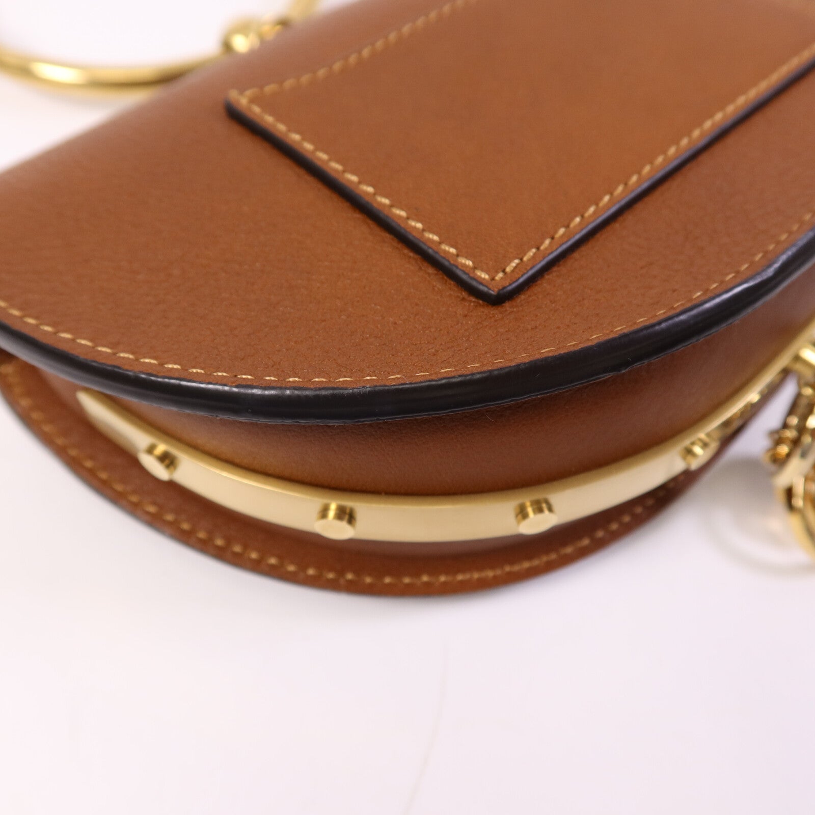Chloe 牛皮皮革Nile Minaudiere金扣手挽肩背兩用袋