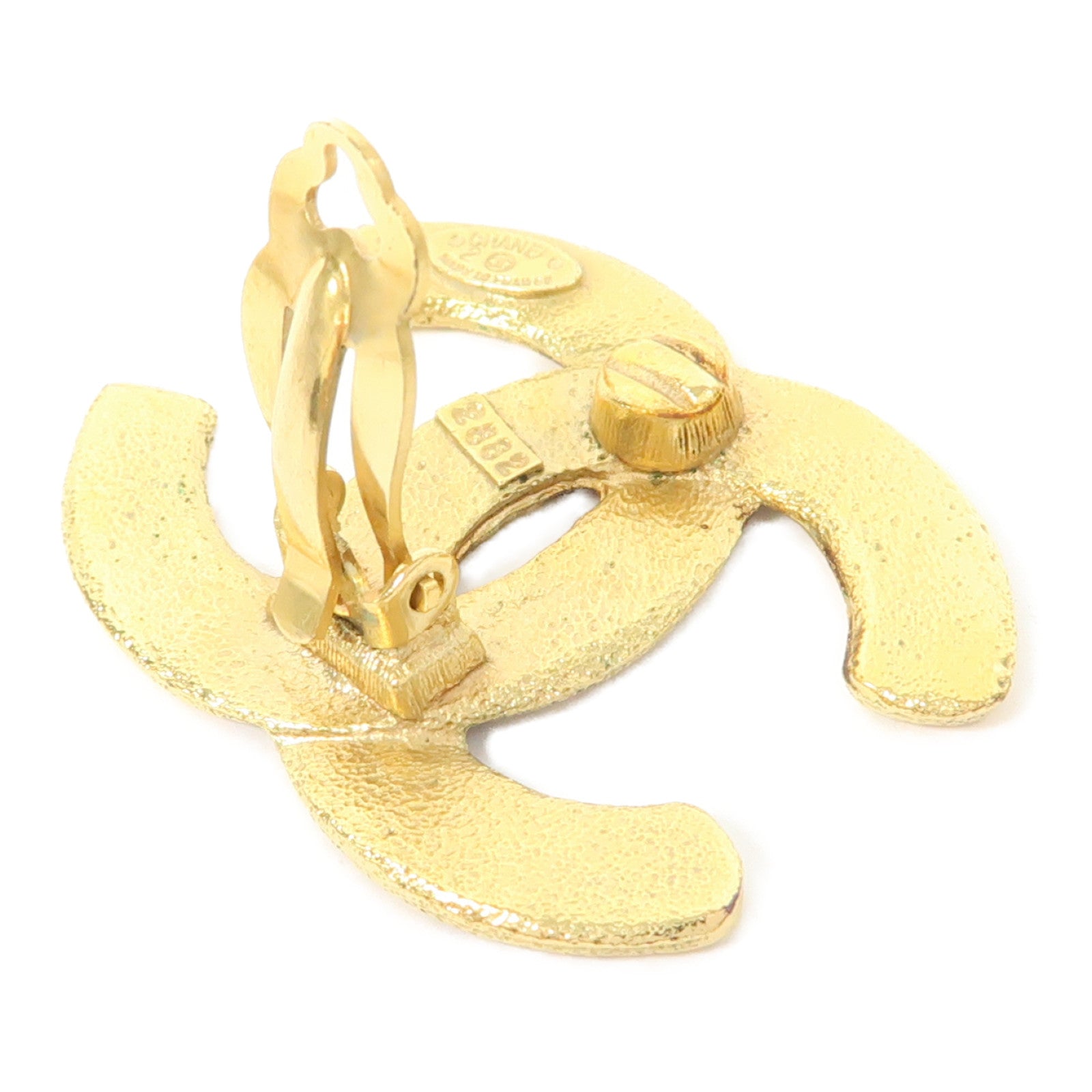 CHANEL 金屬Vintage Earrings耳環金色
