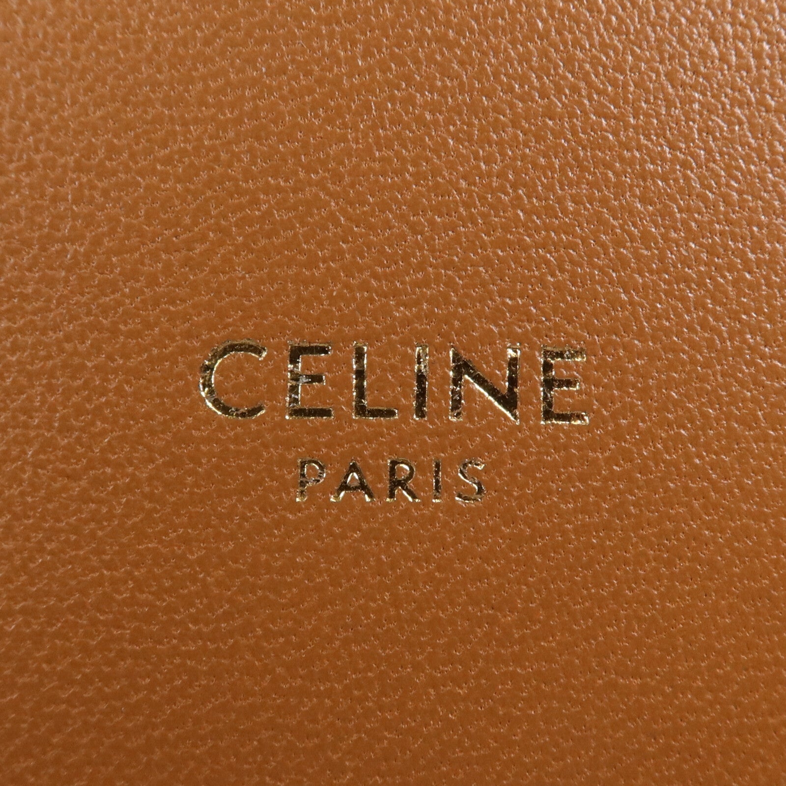 CELINE 塗層帆布Triomphe 22金扣肩背袋