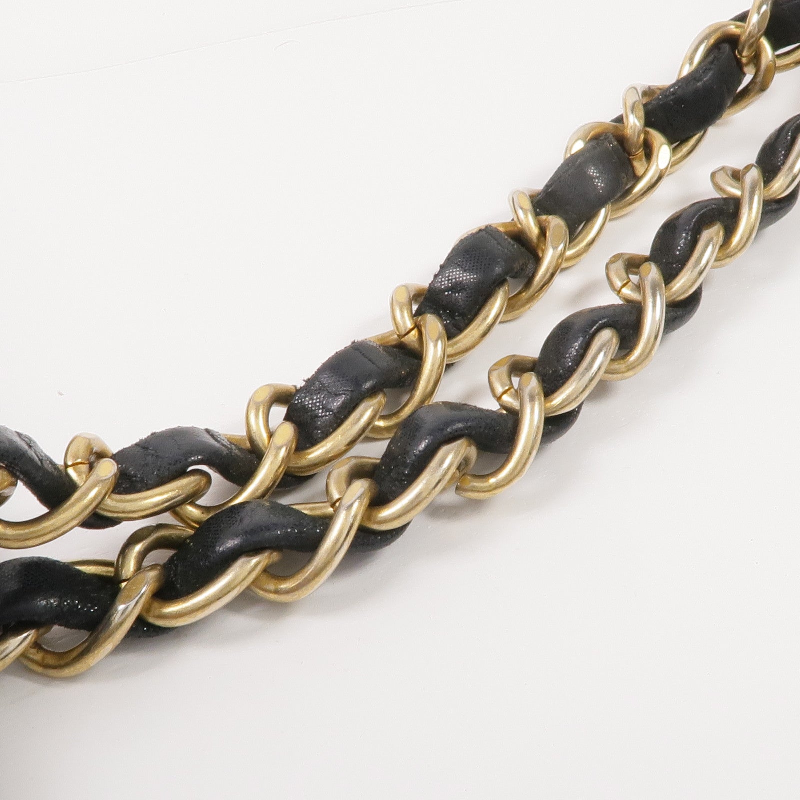 CHANEL 牛皮皮革Chain Shoulder Bag金扣鏈帶肩背袋