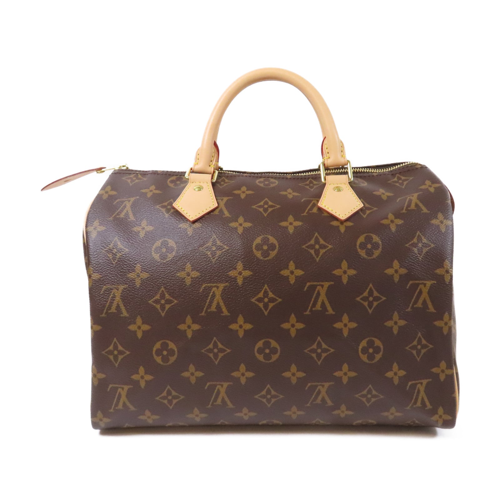 LOUIS VUITTON Monogram Speedy 30金扣手挽袋啡色