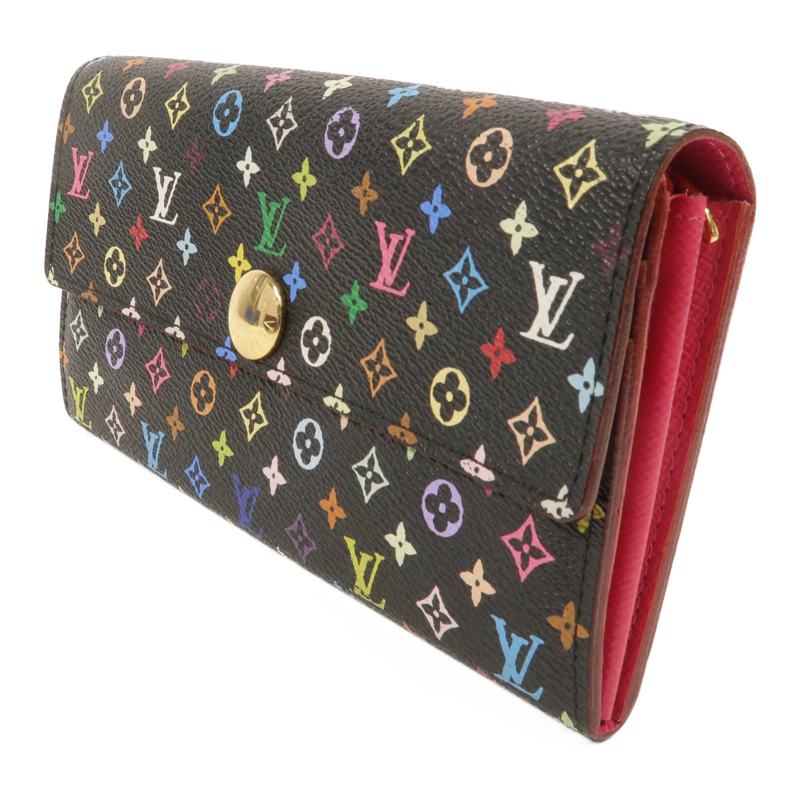 LOUIS VUITTON Monogram Multicolore Portefeuille Sarah Wallet長錢包