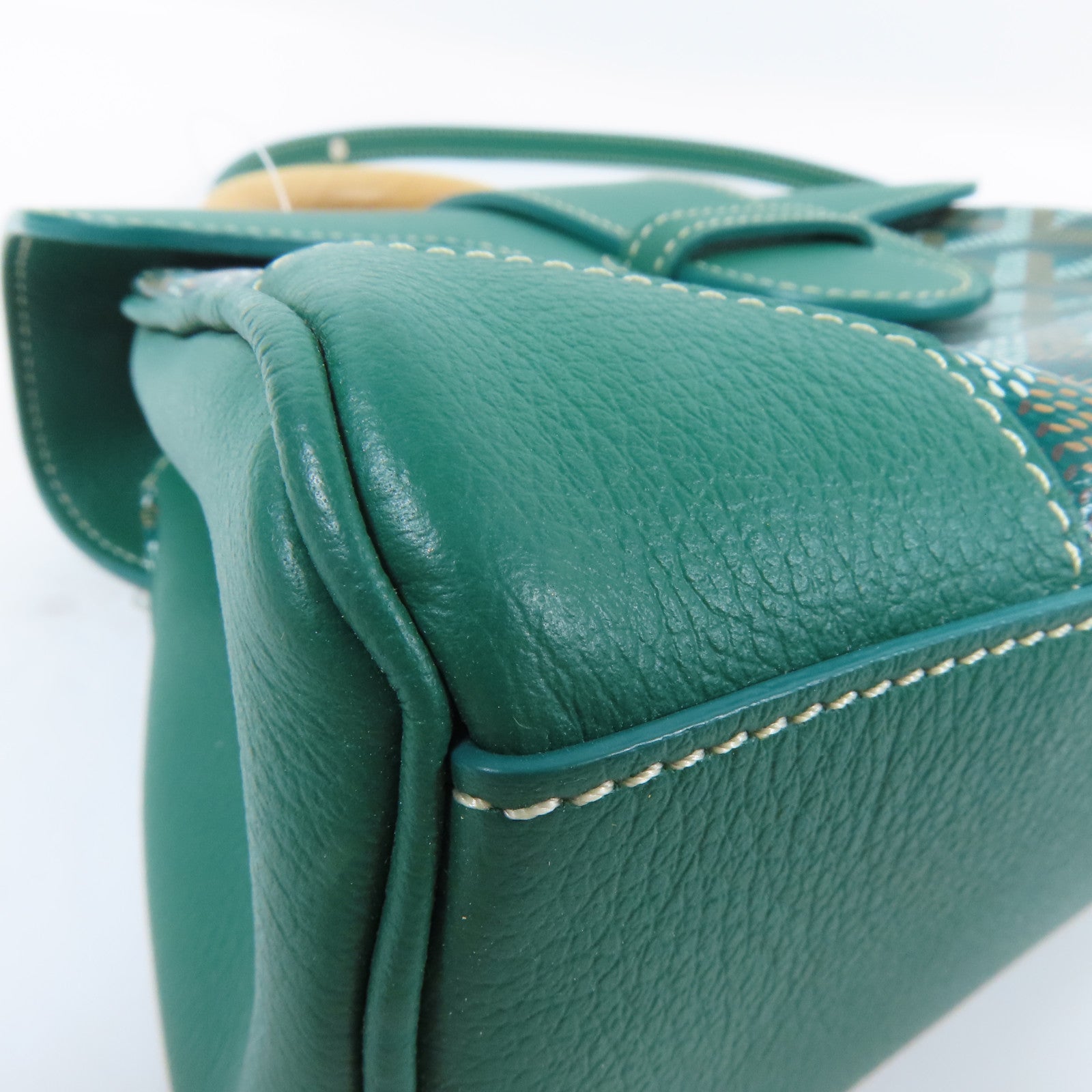 GOYARD 塗層帆布Saigon銀扣手挽肩背兩用袋