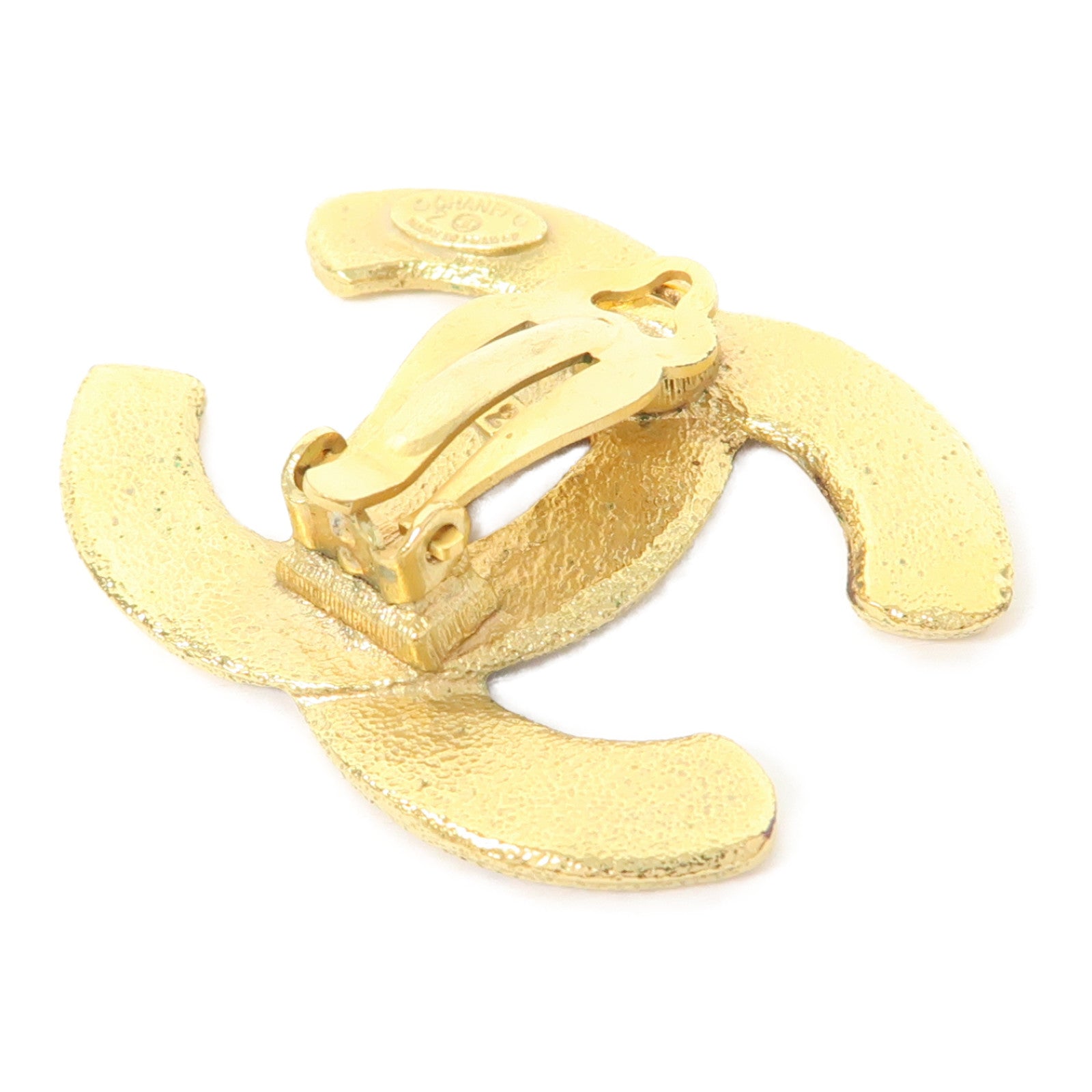 CHANEL 金屬Vintage Earrings耳環金色