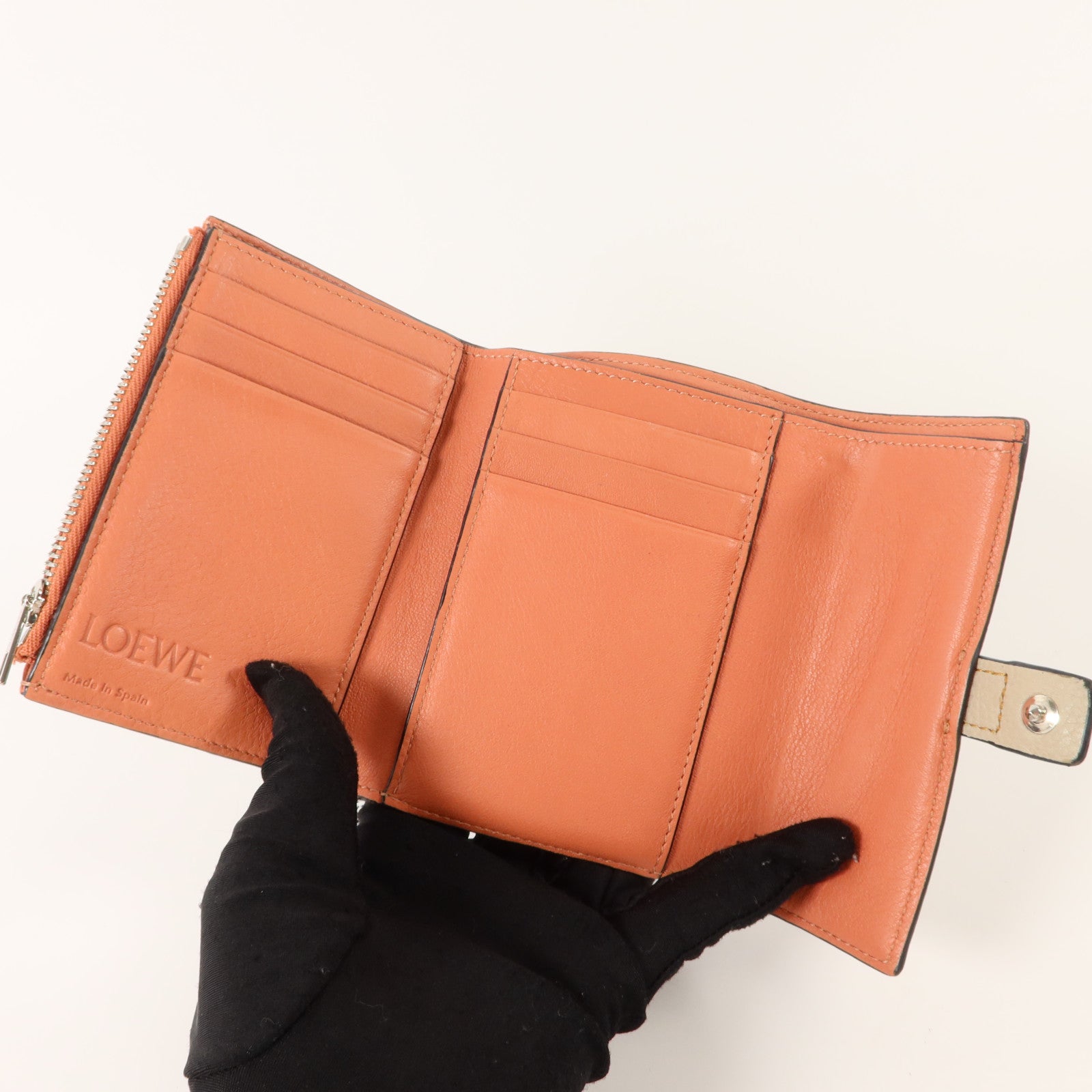 LOEWE 牛皮皮革Small Vertical Wallet錢包