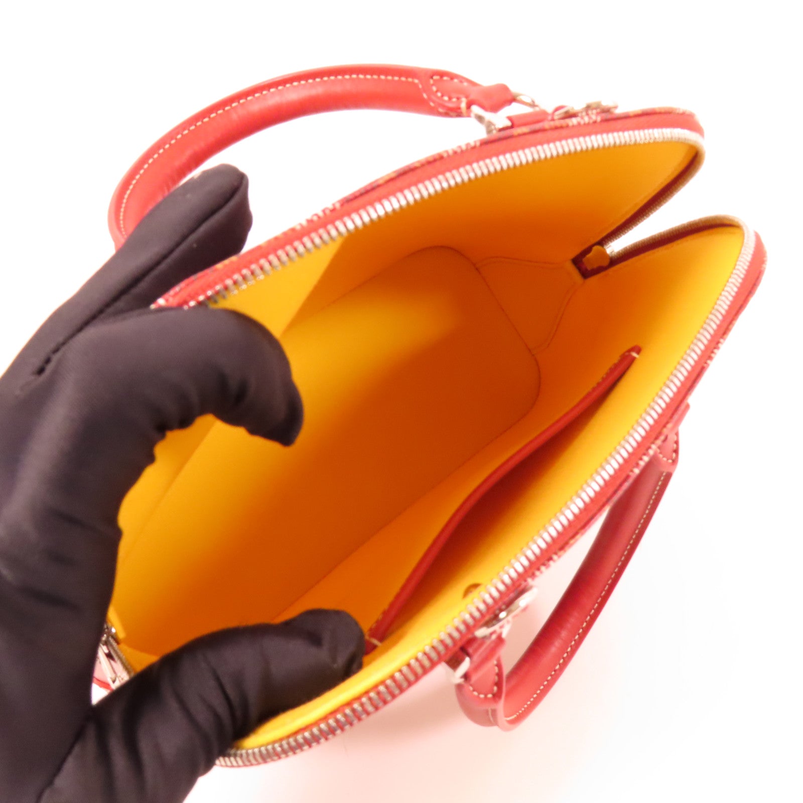 GOYARD 塗層帆布Vendome Mini銀扣手挽袋