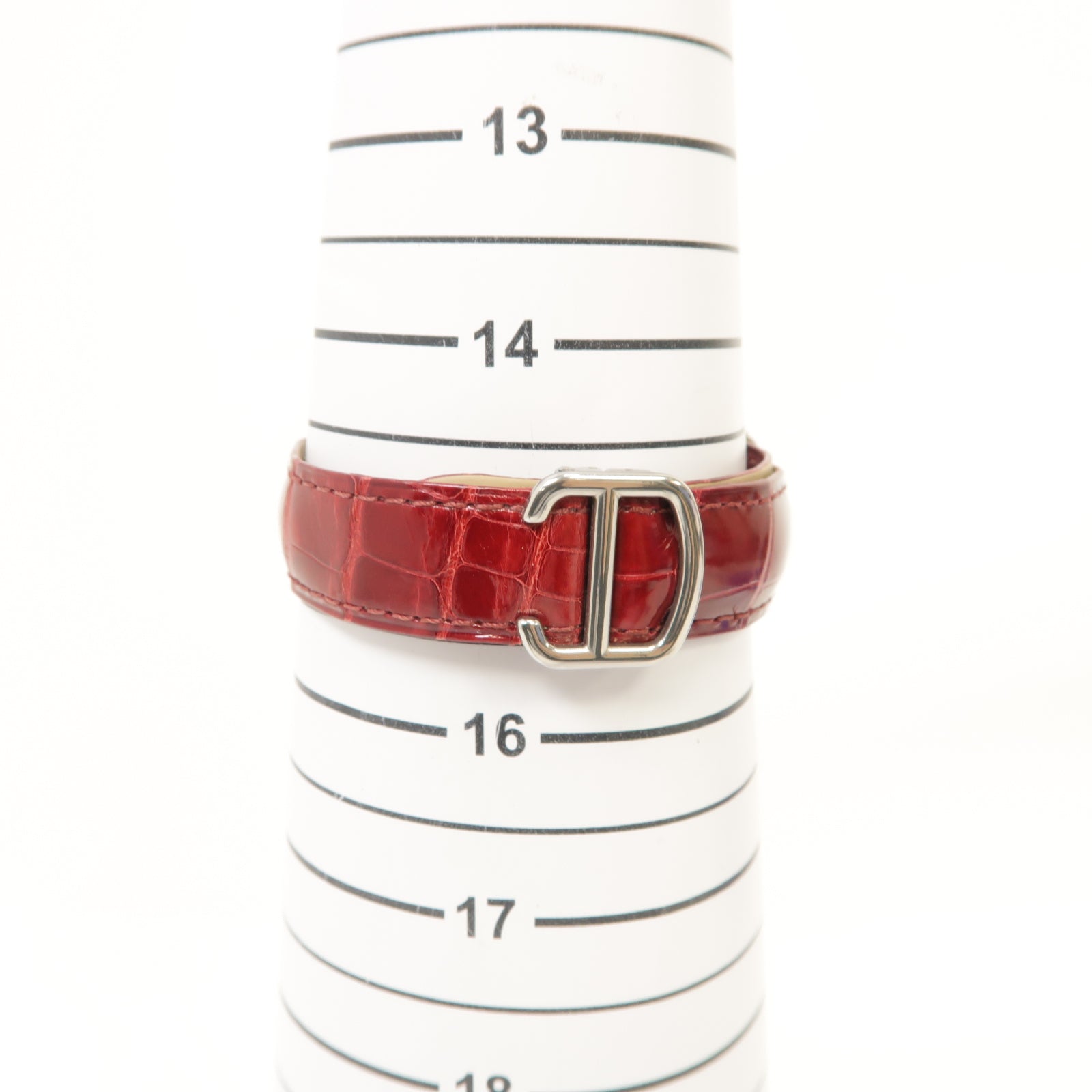 CARTIER Cartier Cle De Cartier不鏽鋼/鱷魚皮革手錶自動機芯白色