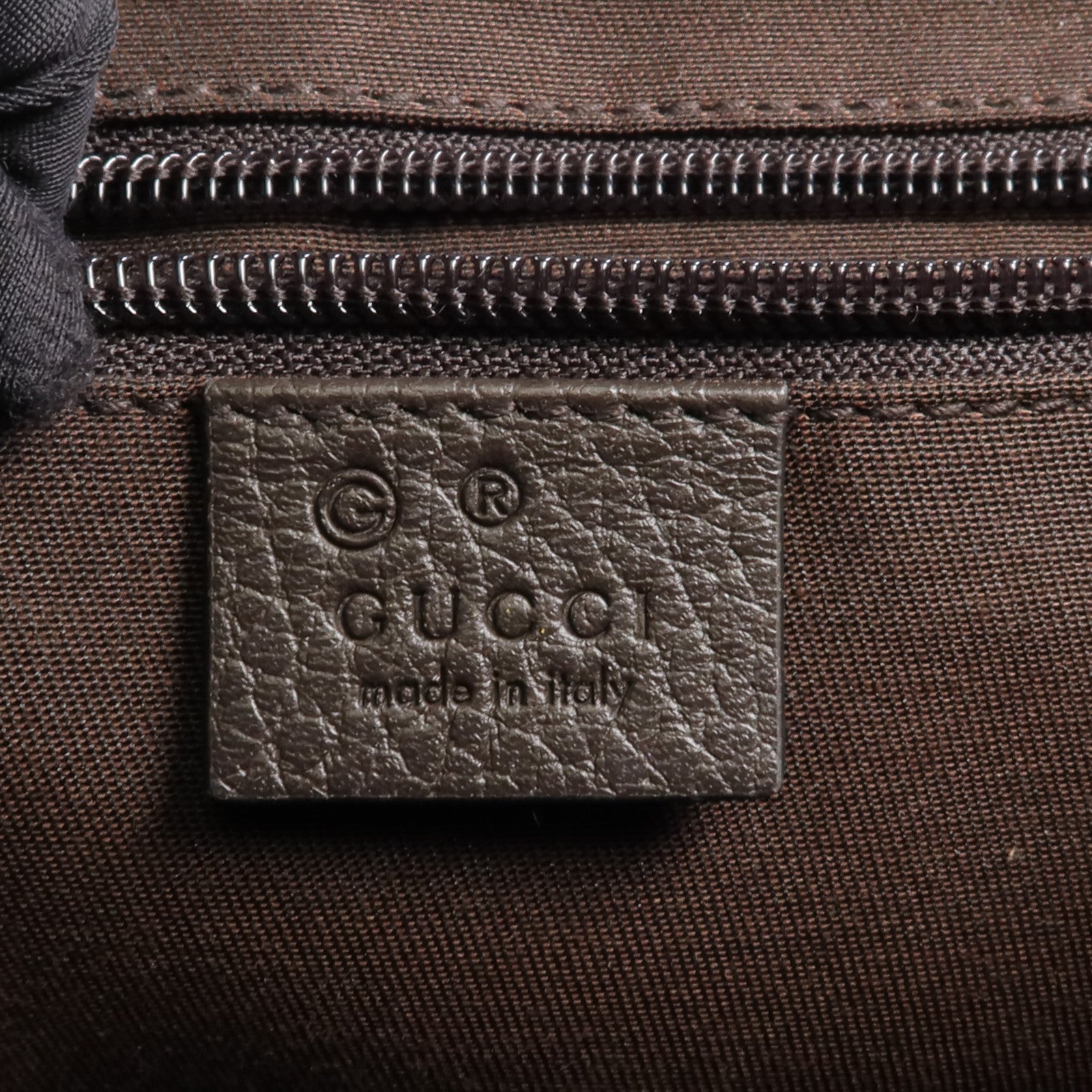 GUCCI 帆布Shoulder/Messenger Bag銀扣肩背袋