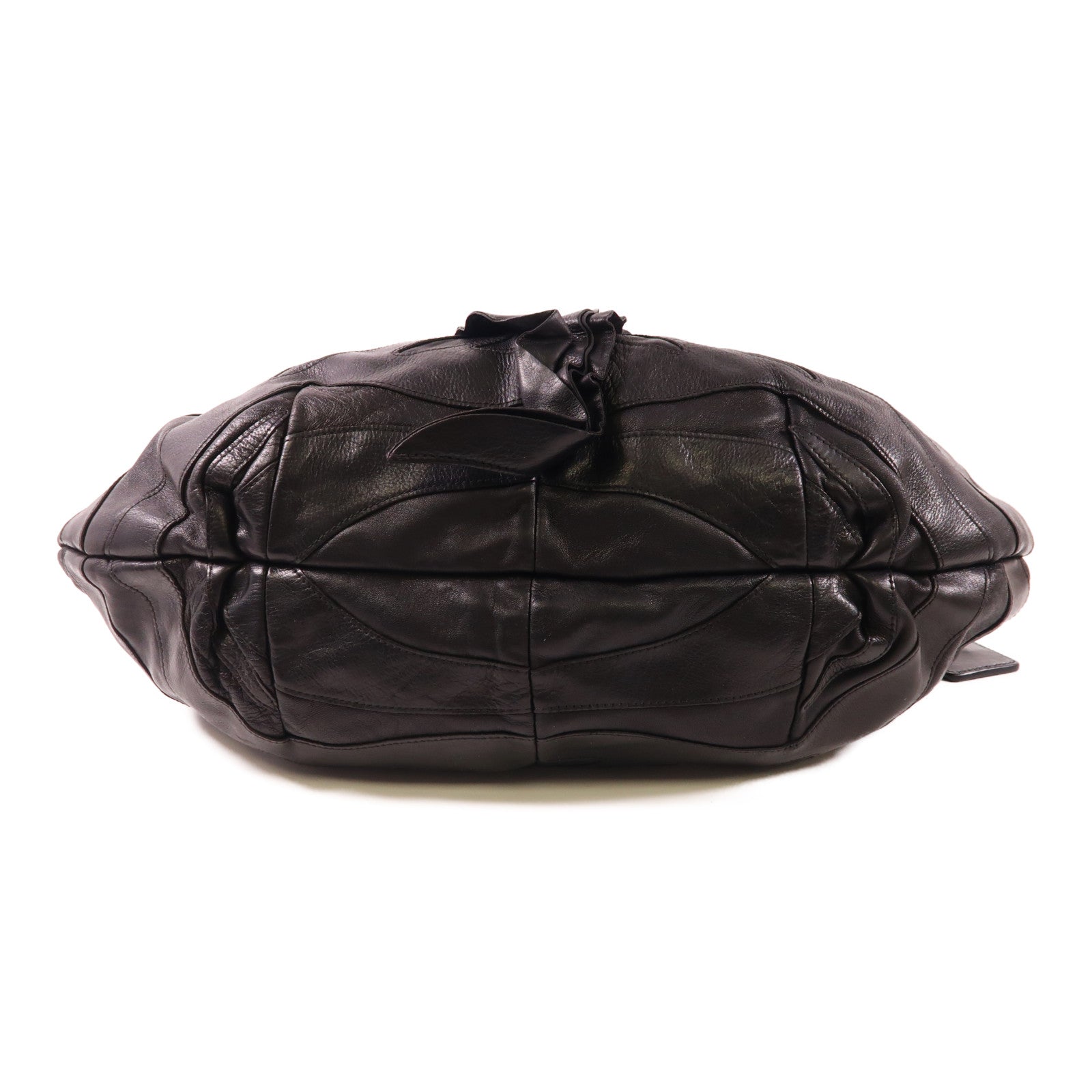 PRADA 皮革Shoulder Bag銀扣肩背袋