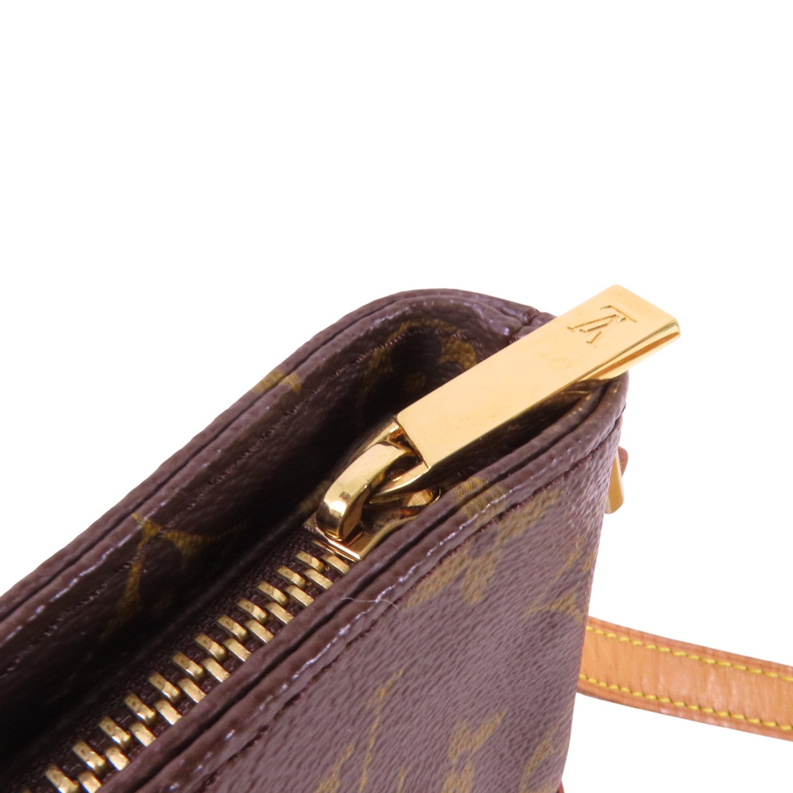 LOUIS VUITTON Monogram Trotteur金扣肩背袋