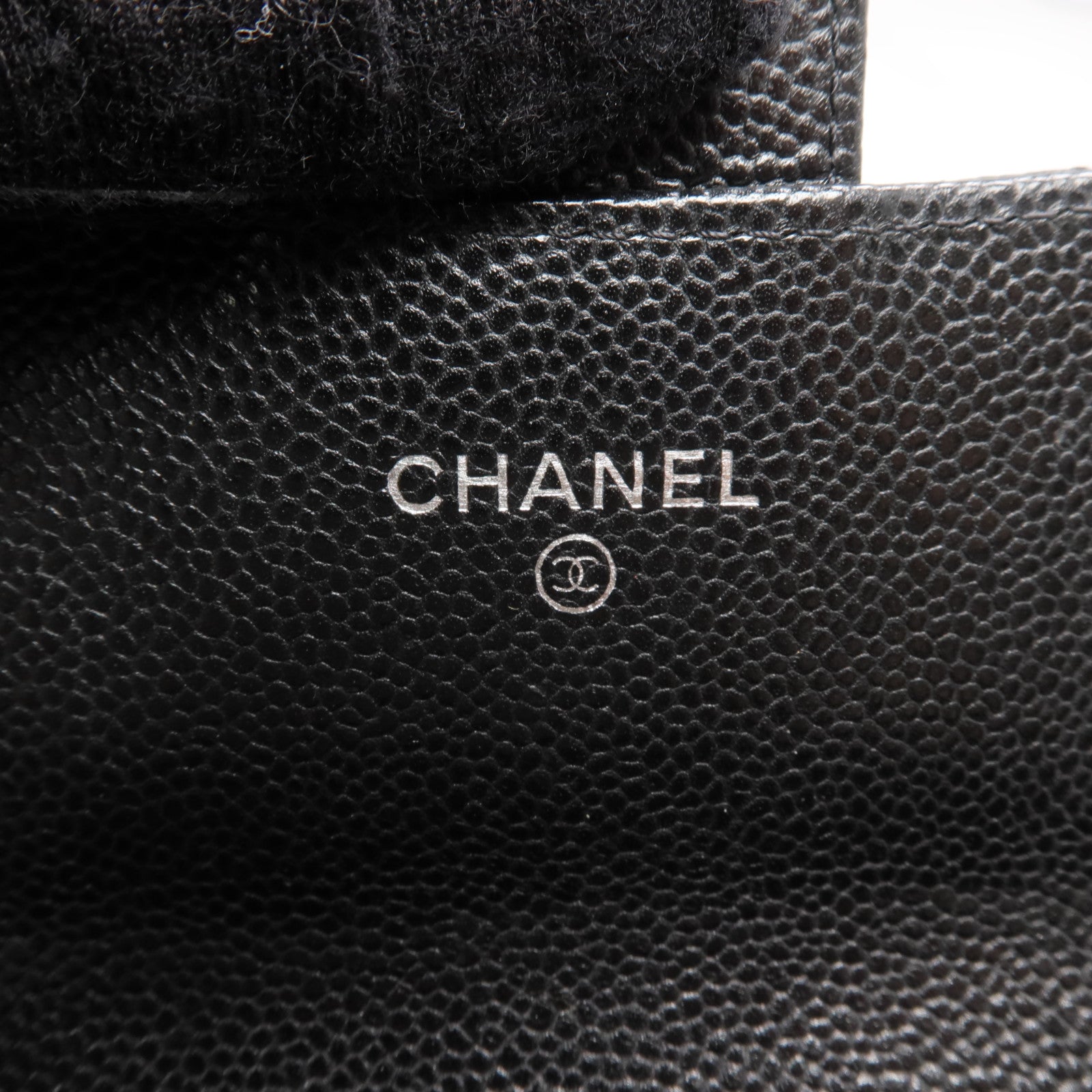 CHANEL 牛皮皮革Wallet銀扣長錢包