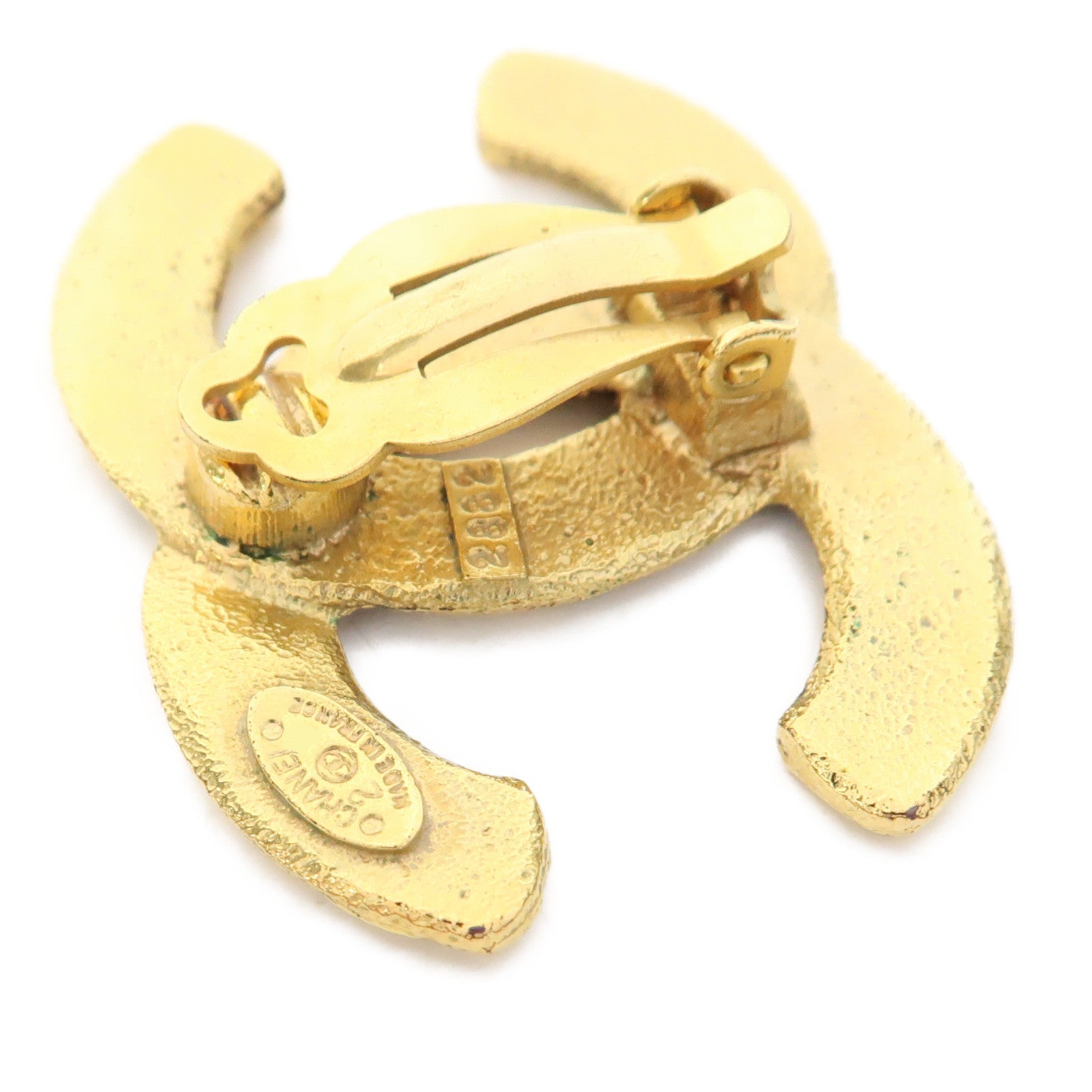 CHANEL 金屬Vintage Earrings耳環金色