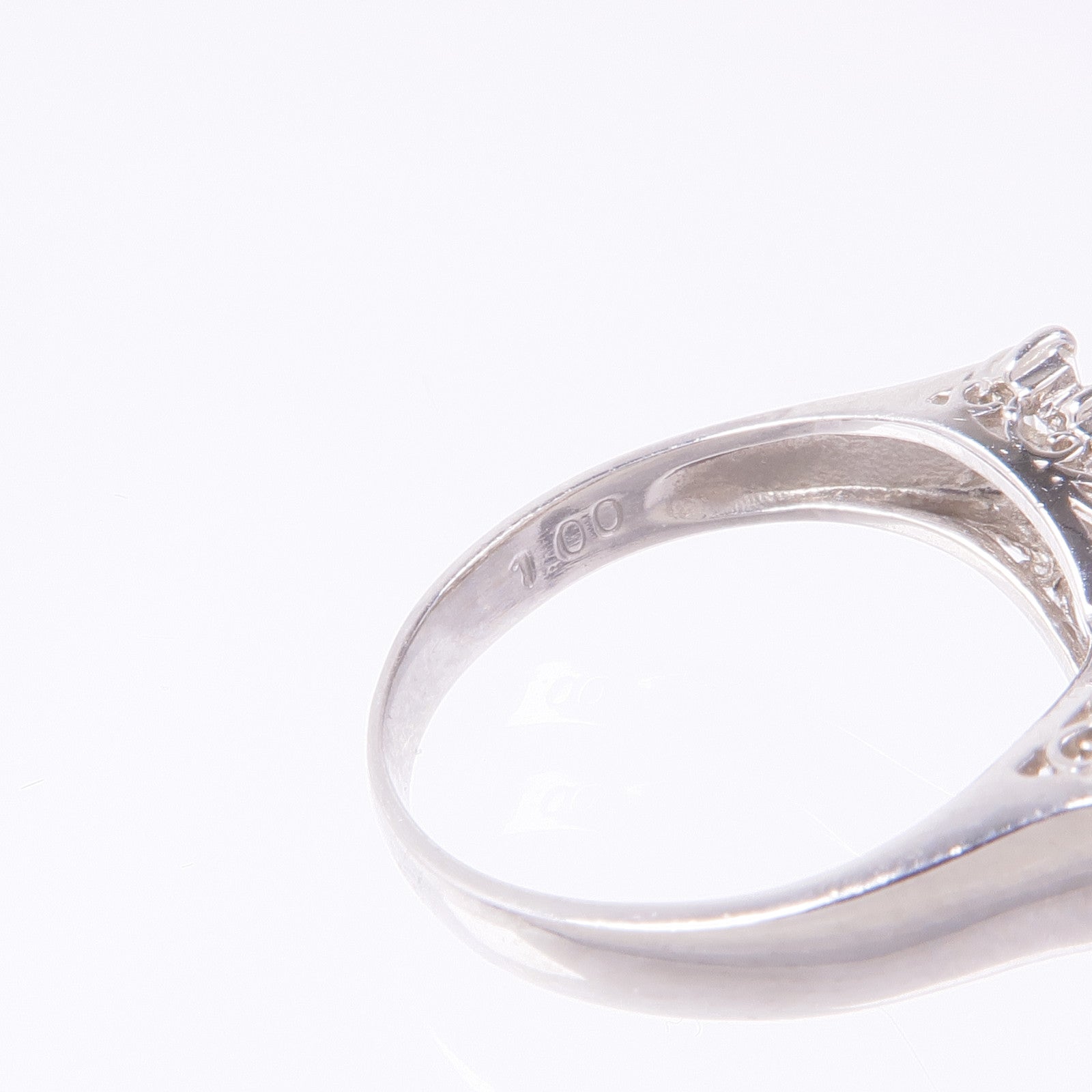 JEWELRY Diamond Ring PT900 Platinum US#5.5