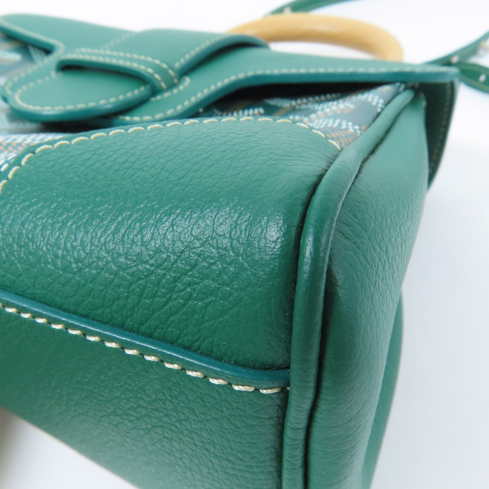 GOYARD 塗層帆布Saigon銀扣手挽肩背兩用袋