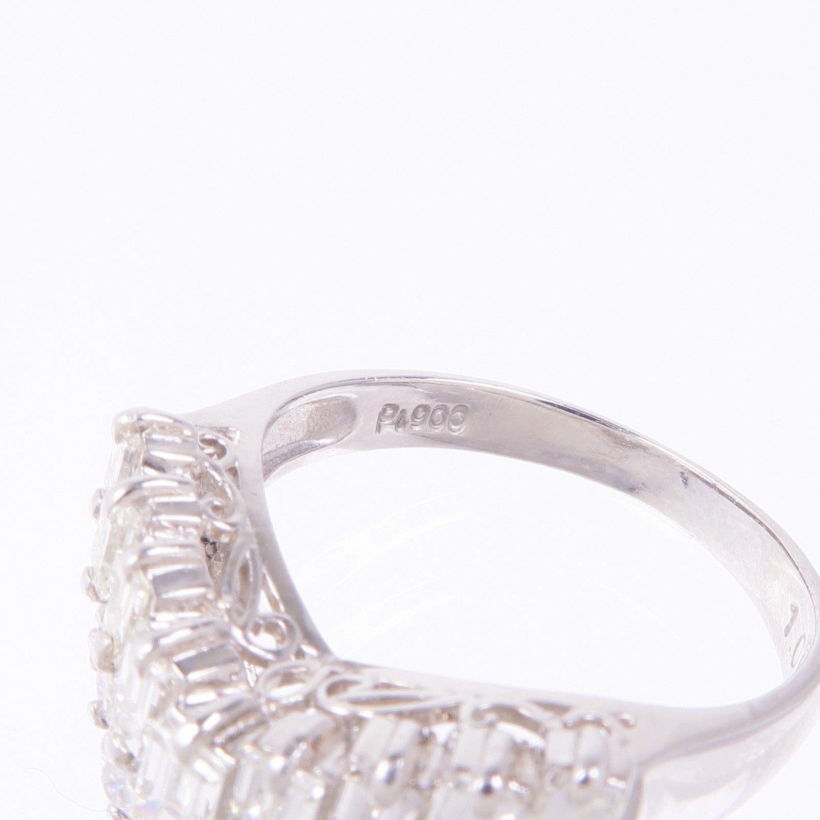 JEWELRY Diamond Ring PT900 Platinum US#5.5