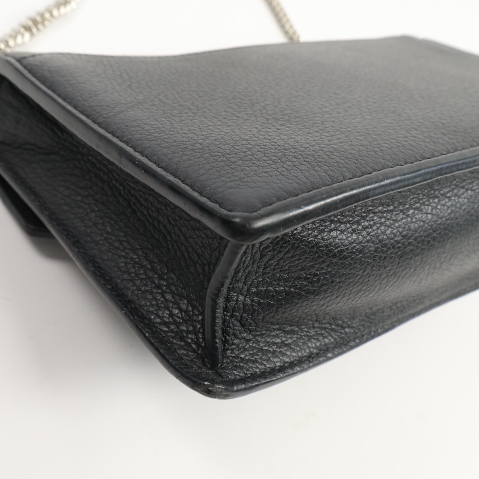 LOUIS VUITTON 牛皮皮革Mylockme銀扣鏈帶肩背袋