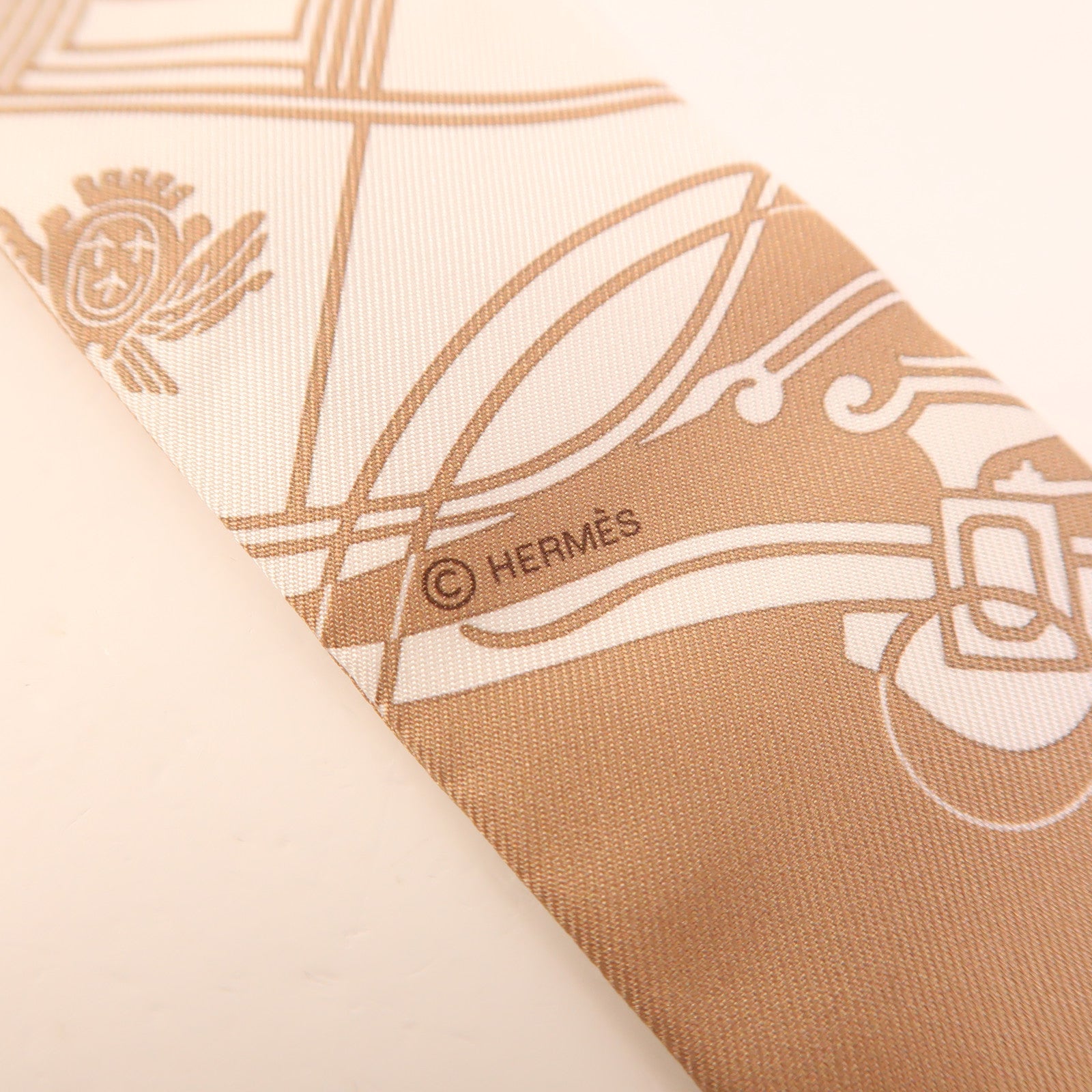 HERMES 絲質Twilly絲巾