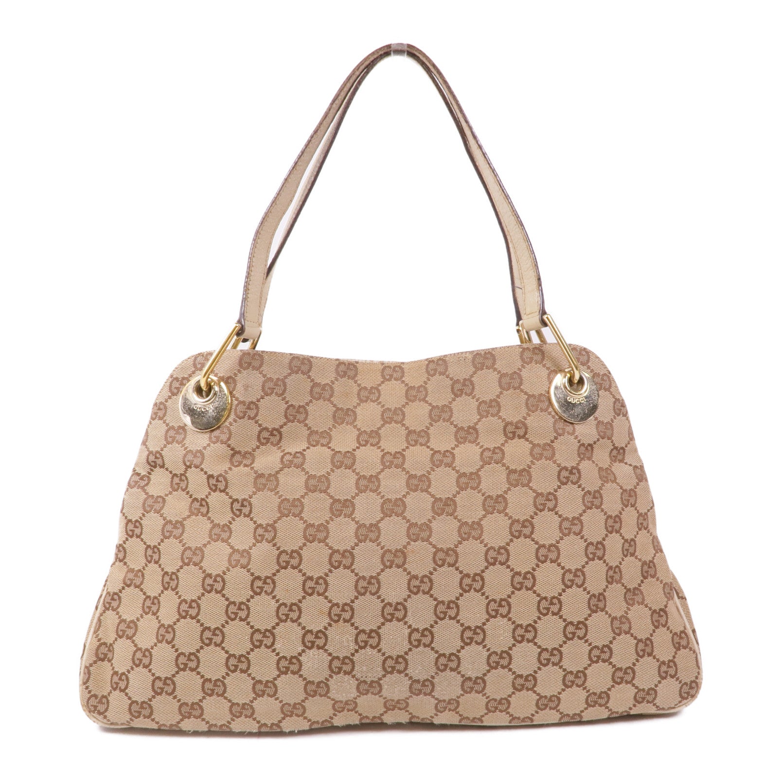 GUCCI 【萬聖節商品】帆布Shoulder Bag金扣肩背袋