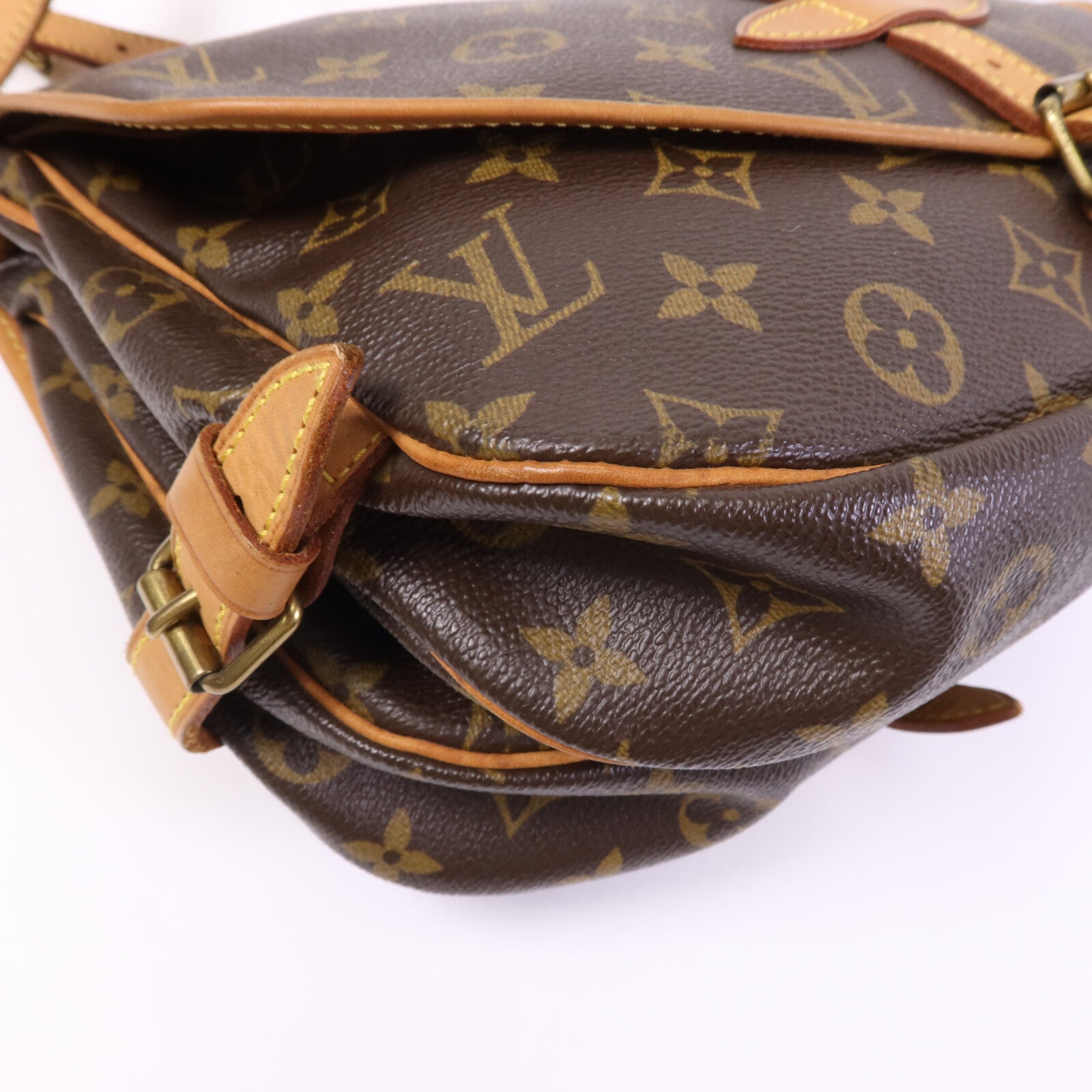 LOUIS VUITTON Monogram Saumur 30金扣肩背袋