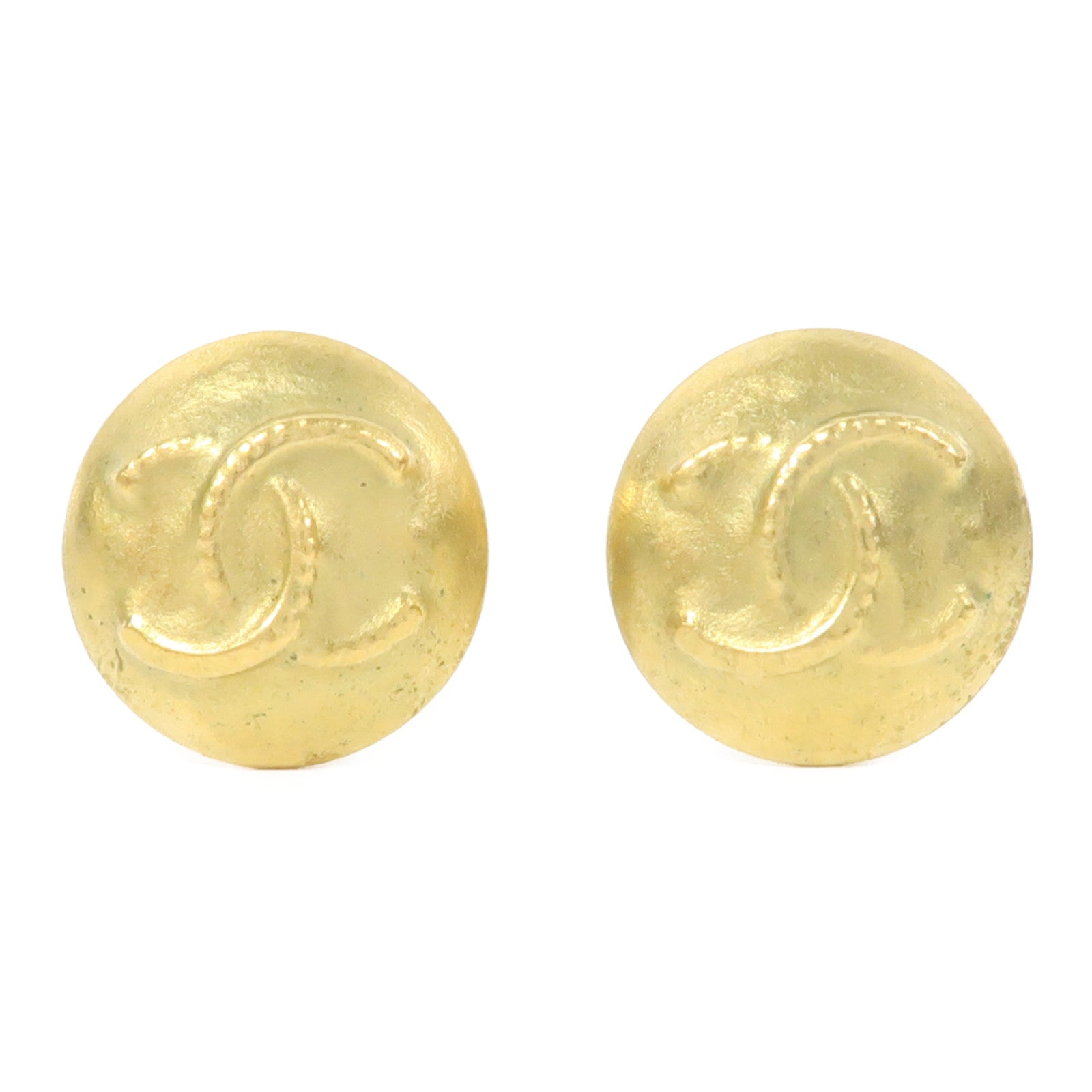 CHANEL 金屬Vintage Earrings耳環金色