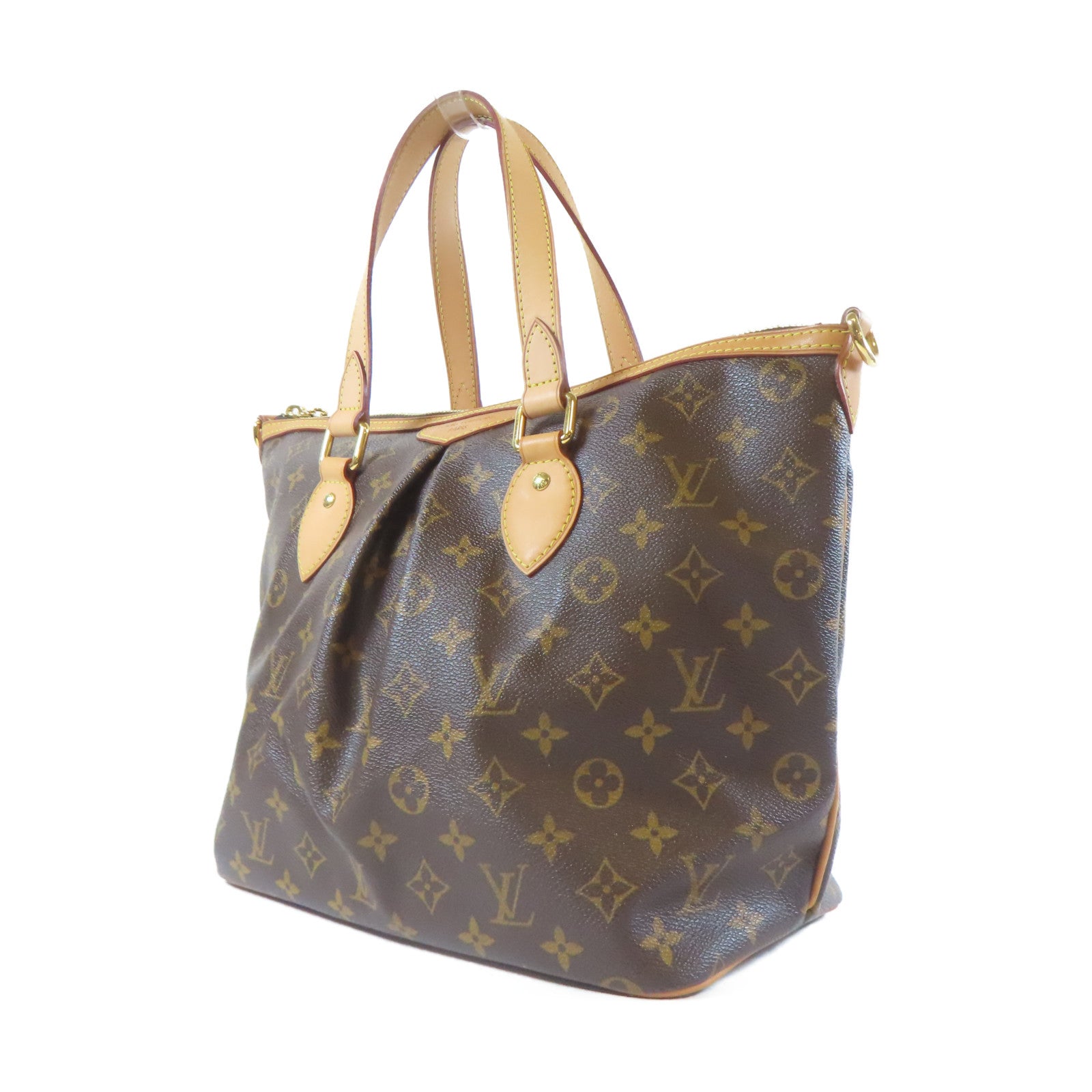 LOUIS VUITTON 【激減優惠】Monogram Palermo GM金扣手挽肩背兩用袋啡色