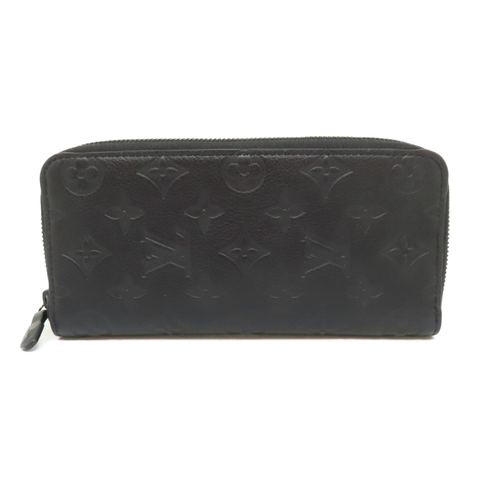 LOUIS VUITTON Monogram Shadow Zippy Vertical長錢包黑色