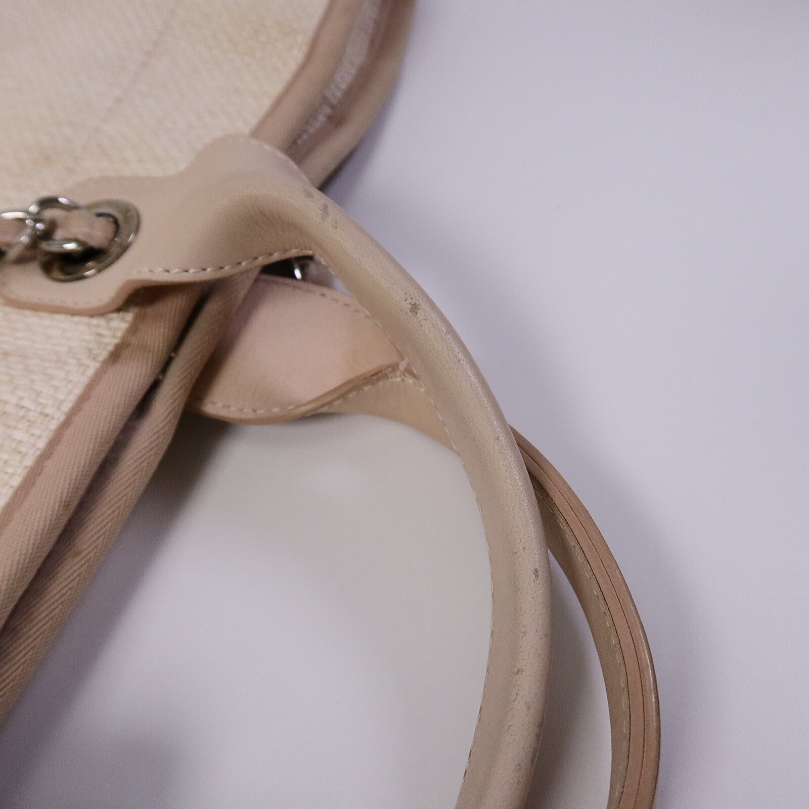 CHANEL 帆布Deauville Tote Bag手挽肩背兩用袋