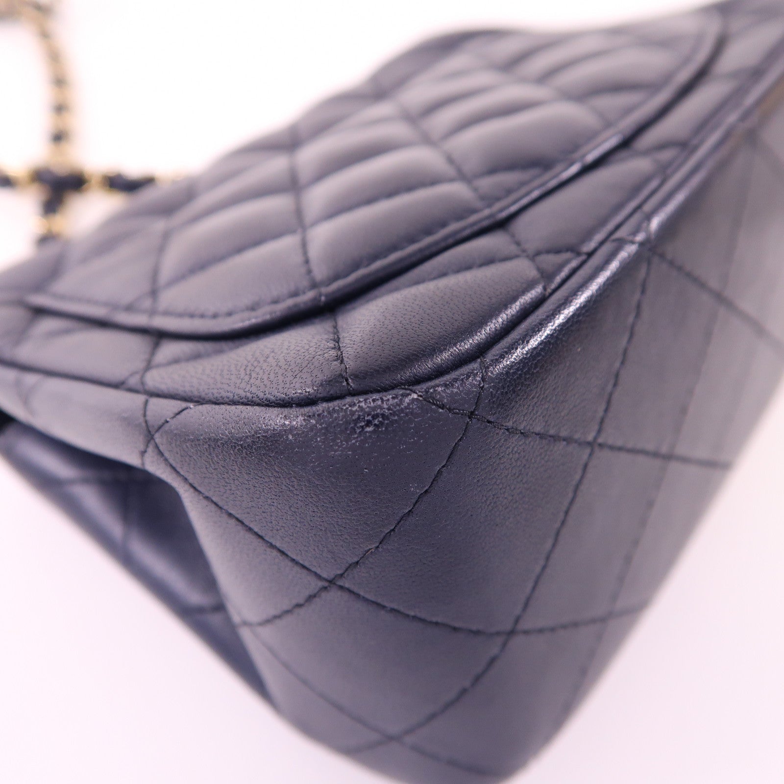 CHANEL 【激減優惠】羊皮皮革Mini Classic 17金扣鏈帶肩背袋