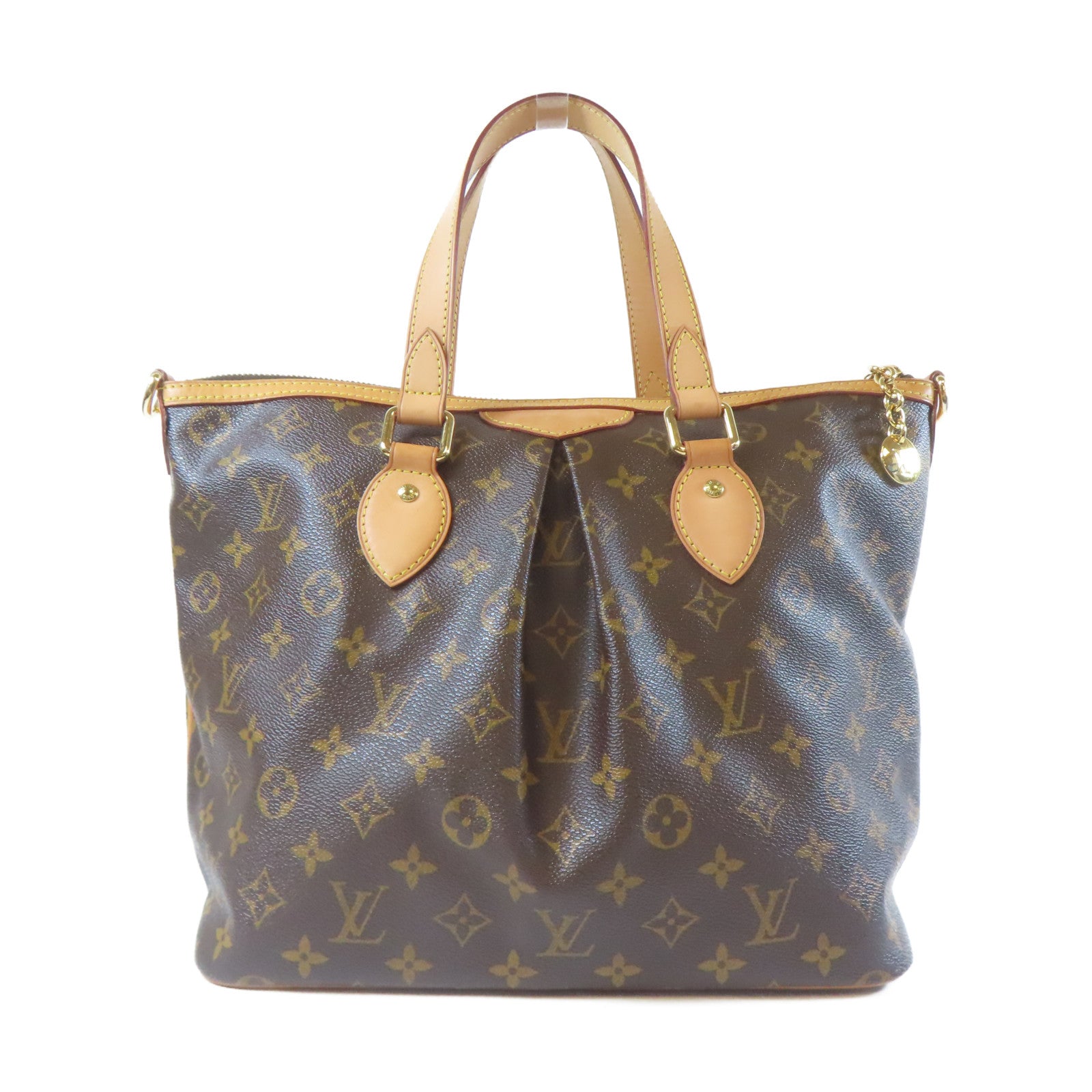 LOUIS VUITTON 【激減優惠】Monogram Palermo GM金扣手挽肩背兩用袋啡色