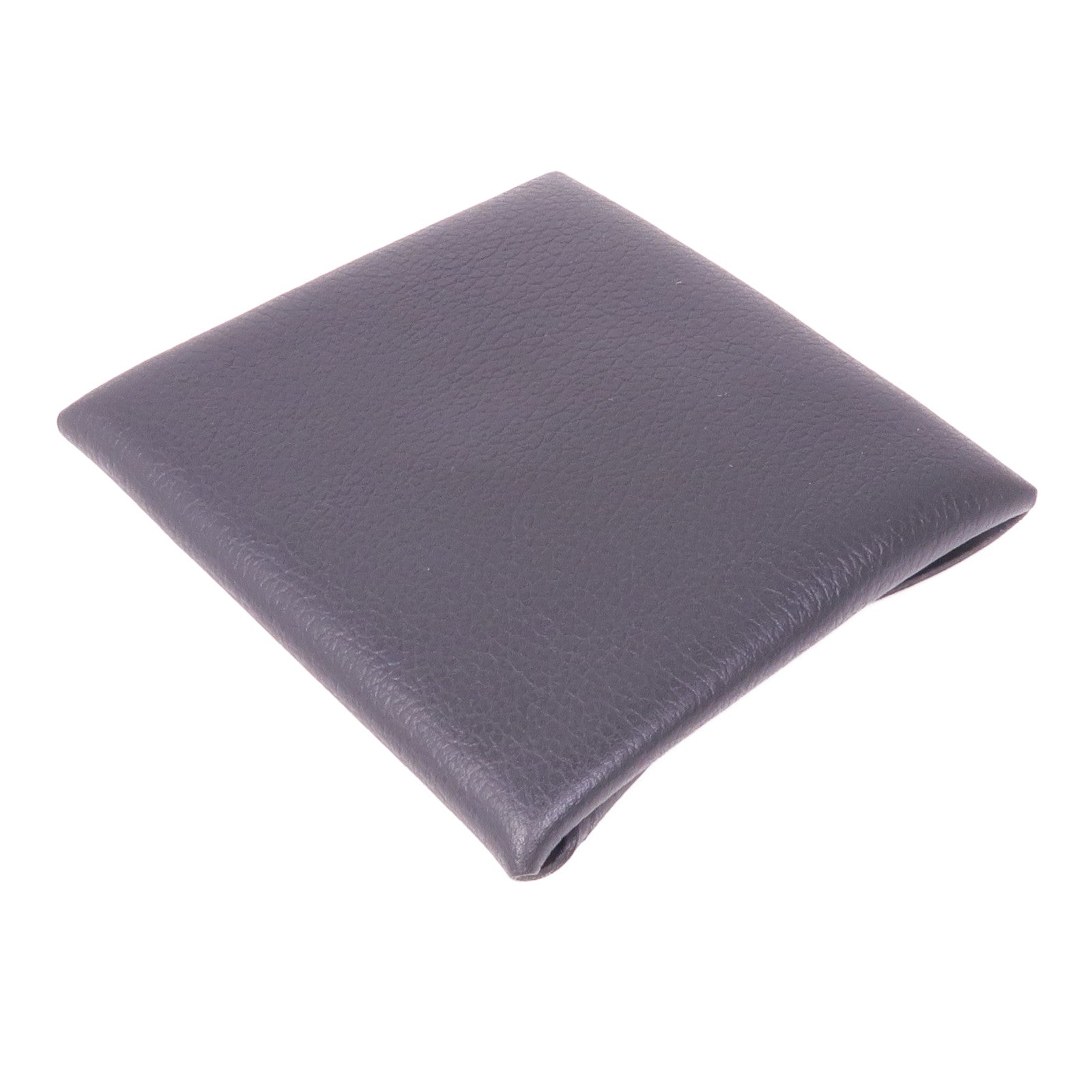 HERMES Evercolor皮革Coin Case銀扣零錢包Noir