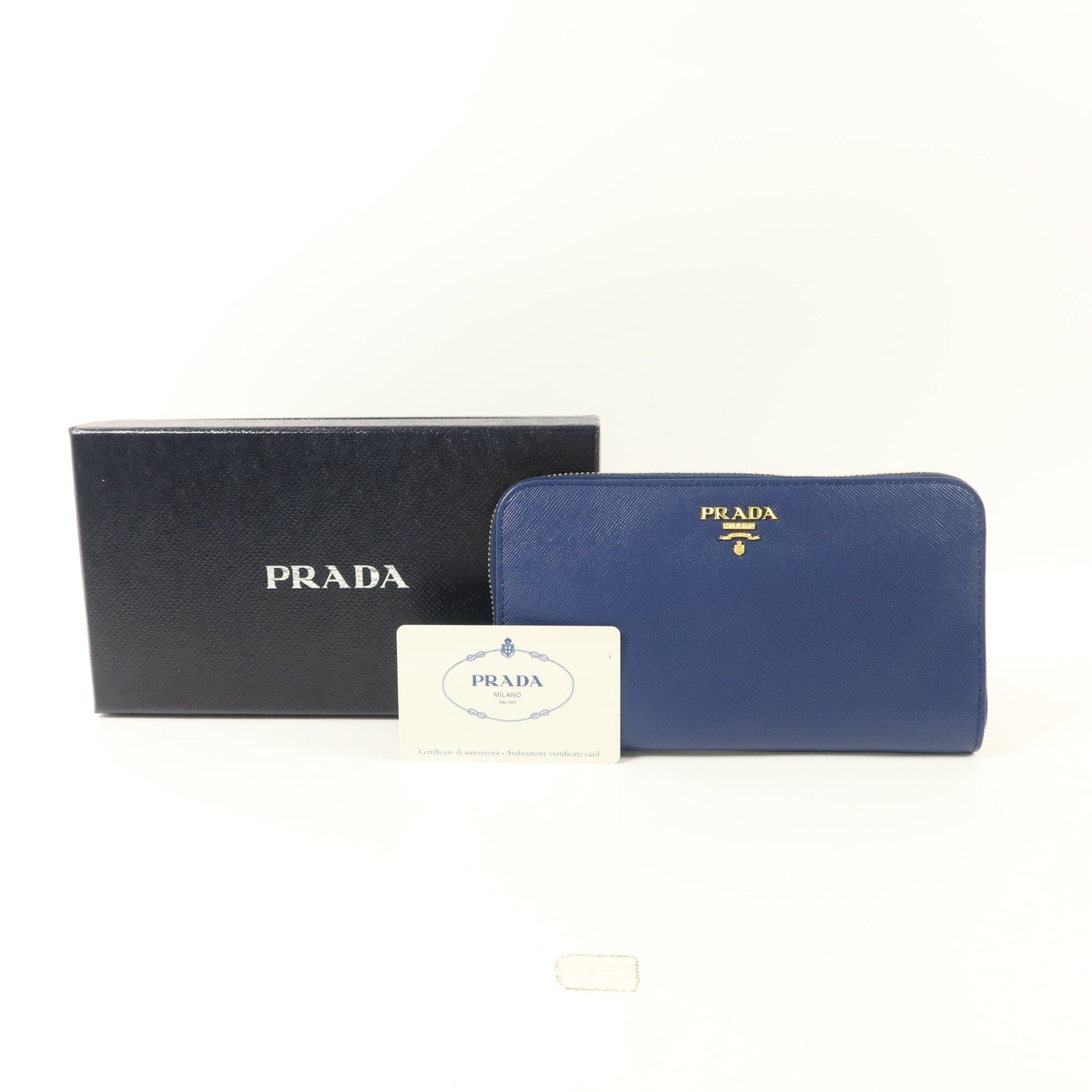 PRADA 牛皮皮革Zipper Long Wallet長錢包