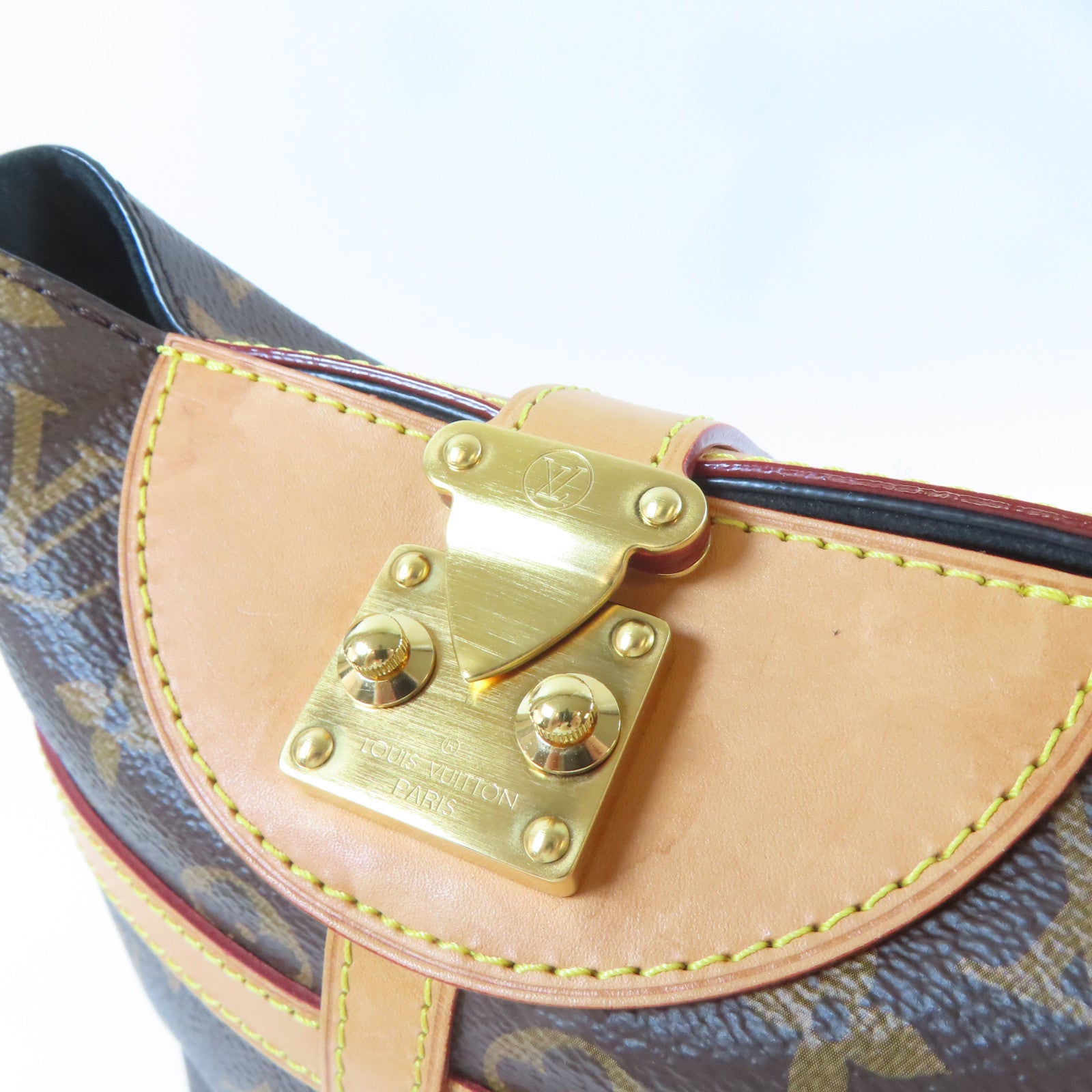 LOUIS VUITTON Monogram Duffle金扣手挽肩背兩用袋啡色