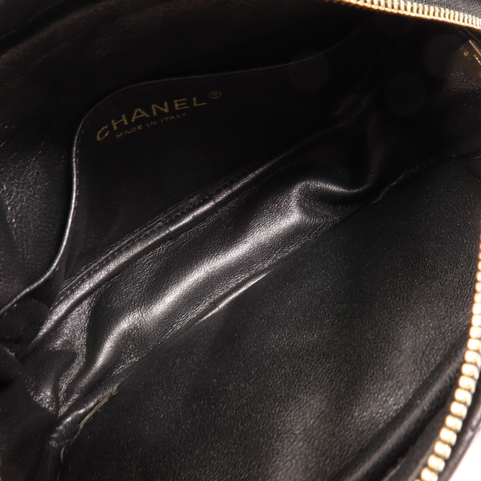 CHANEL 羊皮皮革Chain Shoulder金扣鏈帶肩背袋