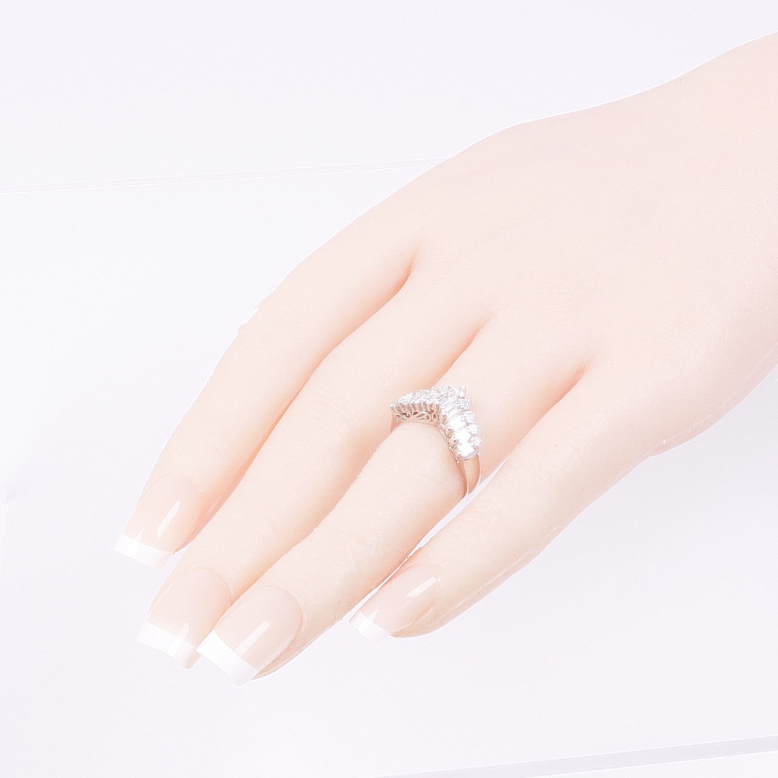 JEWELRY Diamond Ring PT900 Platinum US#5.5