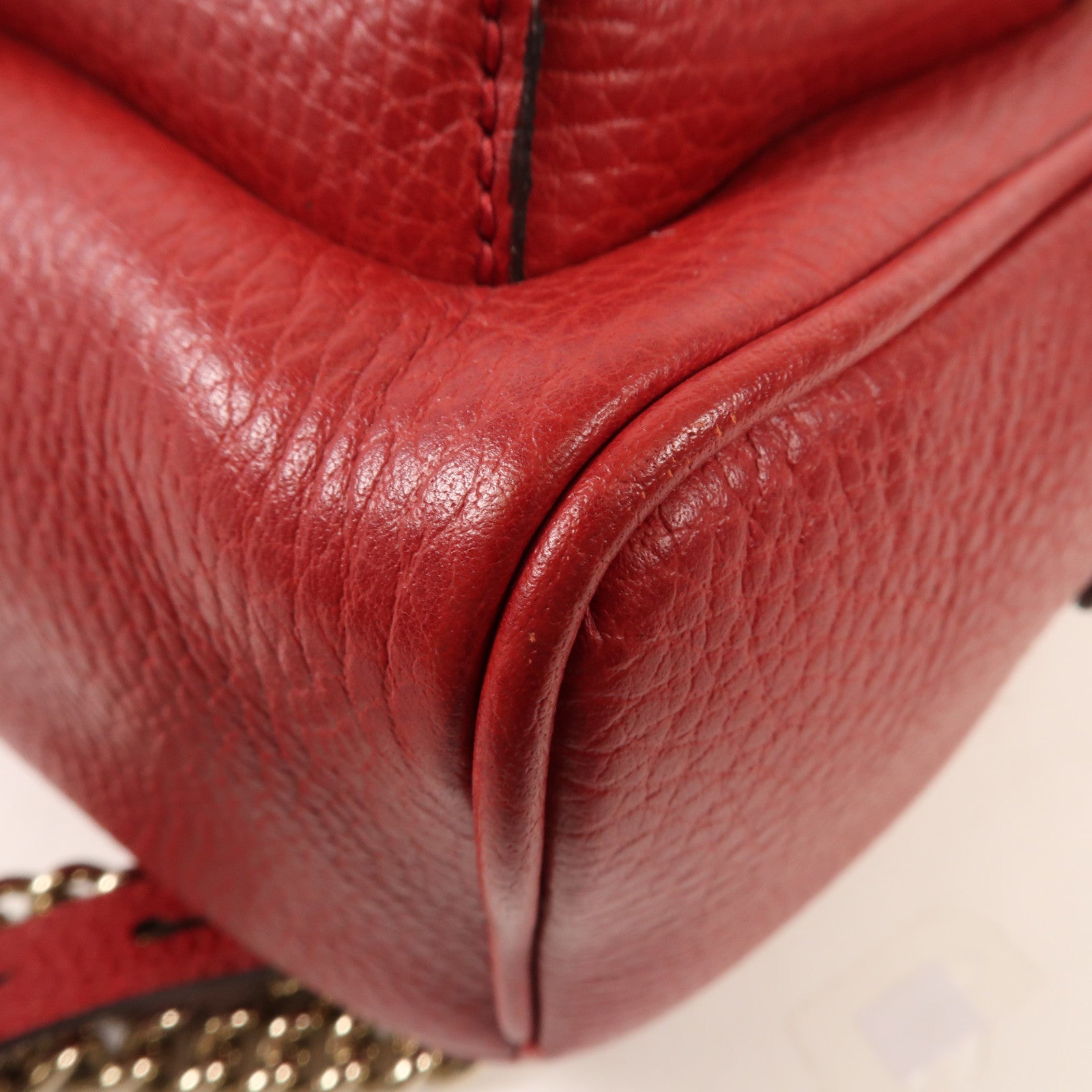 GUCCI 牛皮皮革Backpack金扣背包