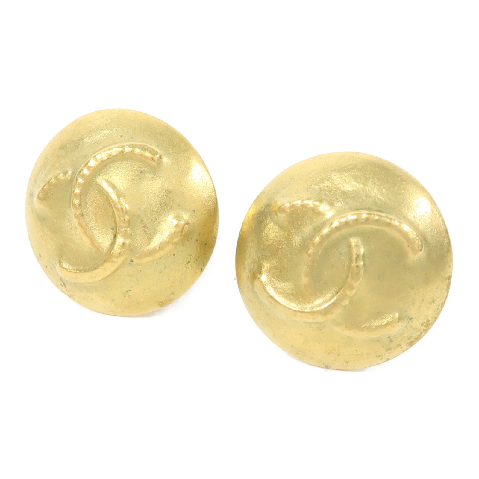 CHANEL 金屬Vintage Earrings耳環金色