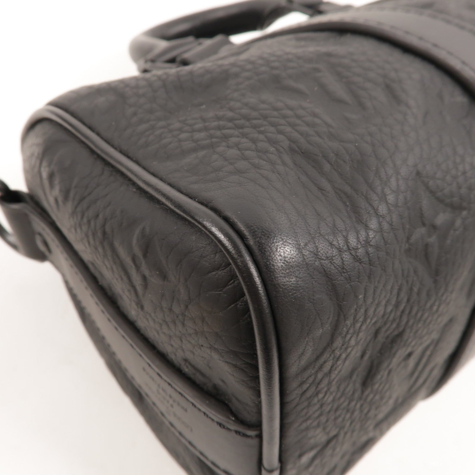 LOUIS VUITTON Monogram Taurillon Keepall Bandouliere 25手挽肩背兩用袋