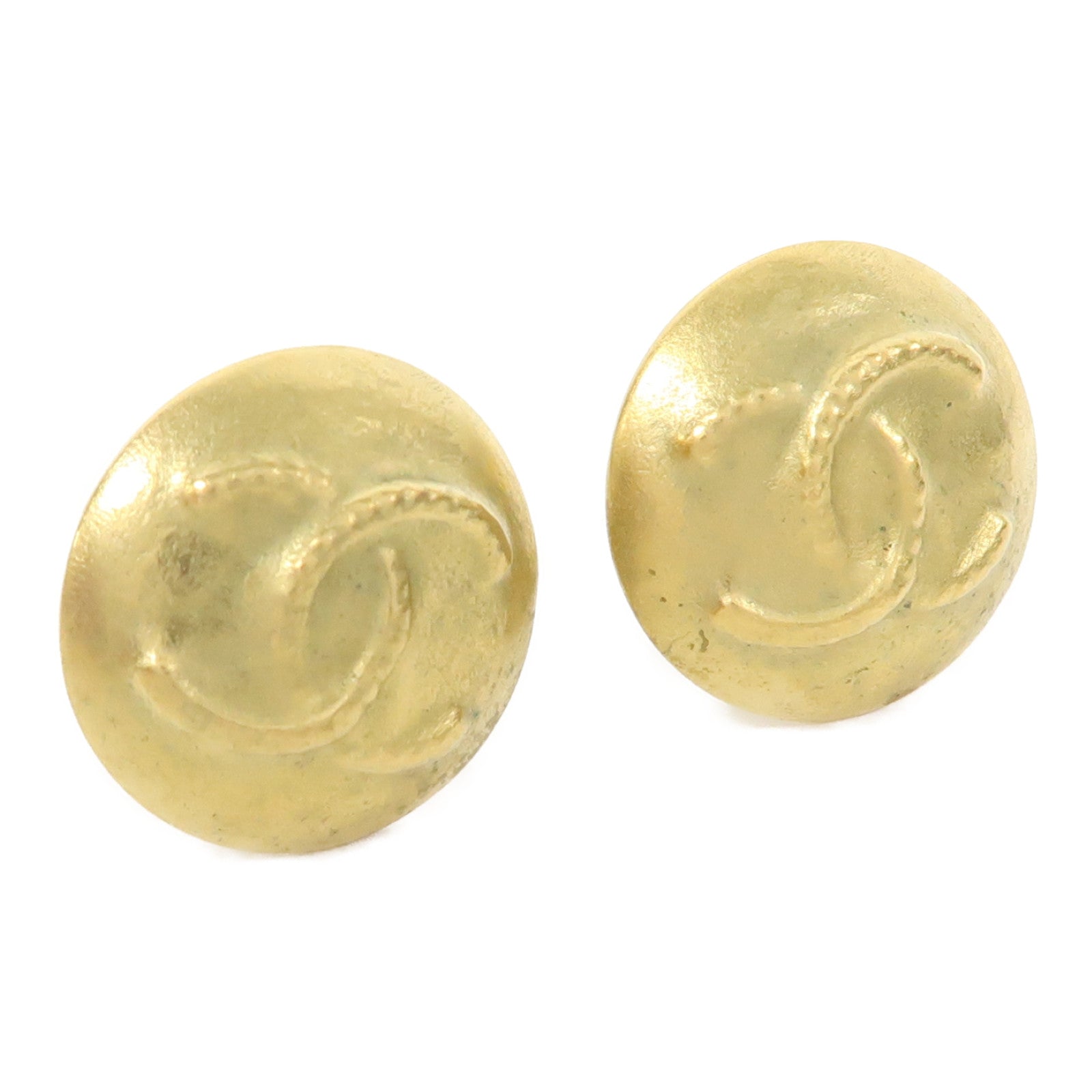 CHANEL 金屬Vintage Earrings耳環金色