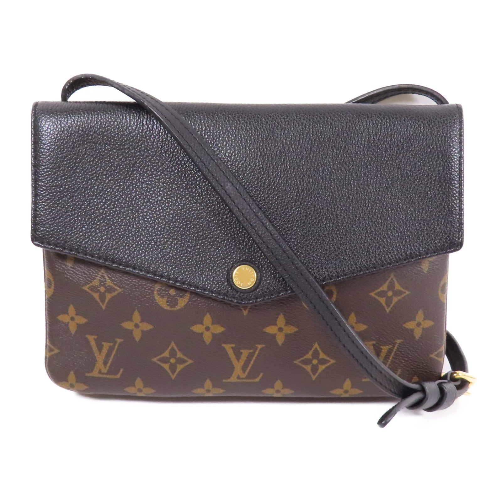 LOUIS VUITTON Monogram Twice Shoulder Bag金扣肩背袋