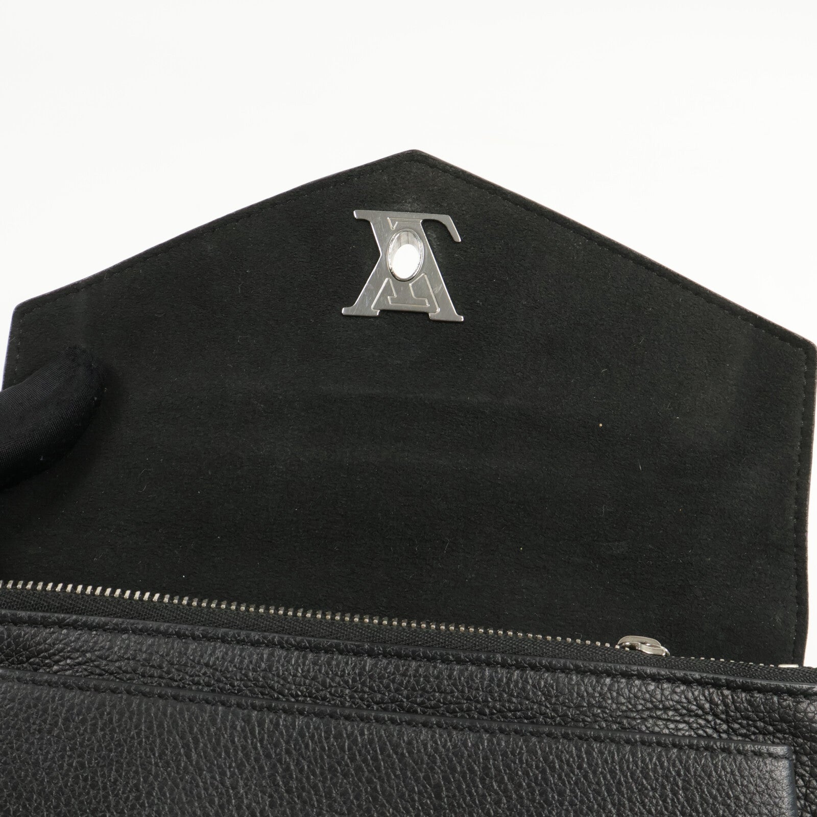 LOUIS VUITTON 牛皮皮革Mylockme銀扣鏈帶肩背袋