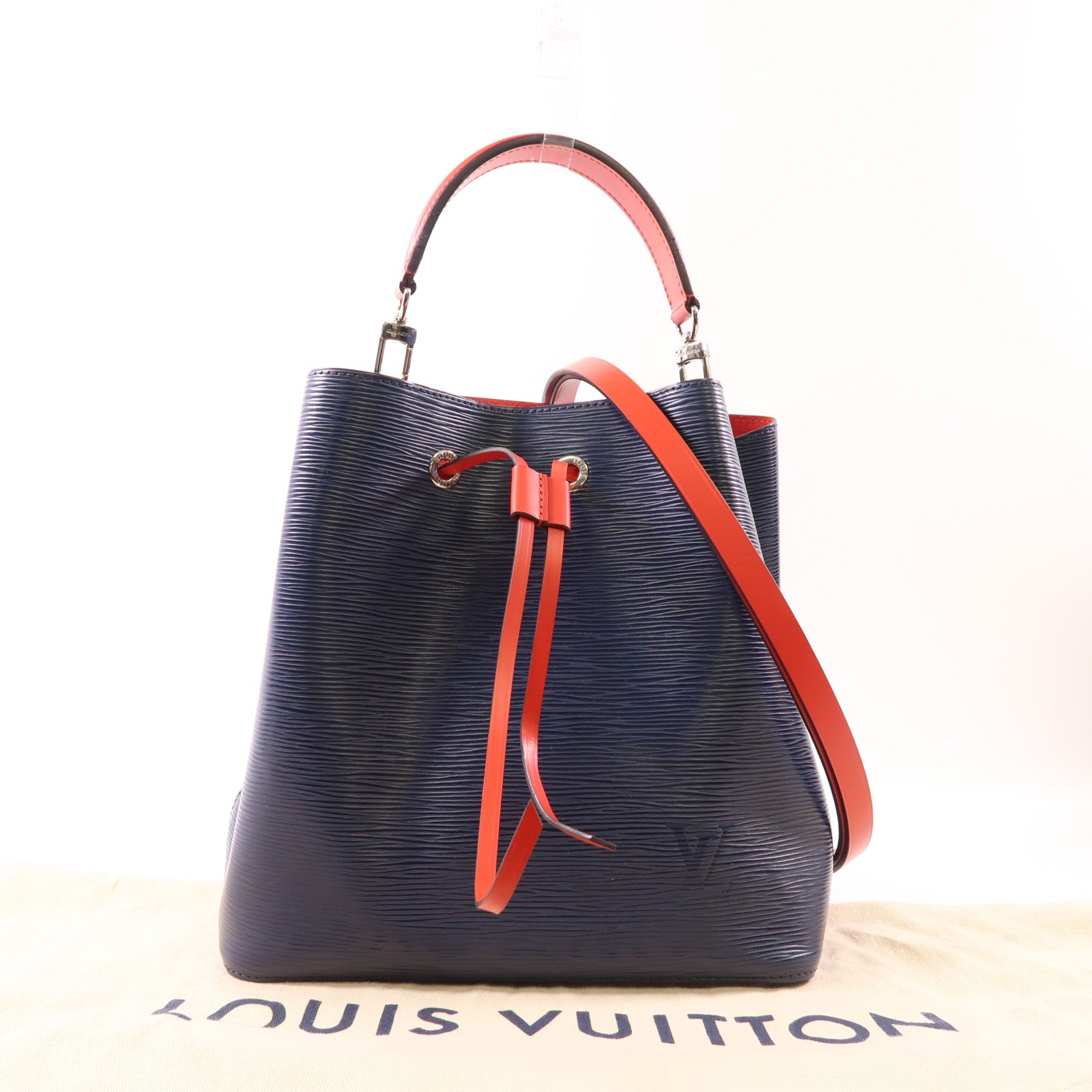 LOUIS VUITTON Epi NeoNoe MM銀扣手挽肩背兩用袋