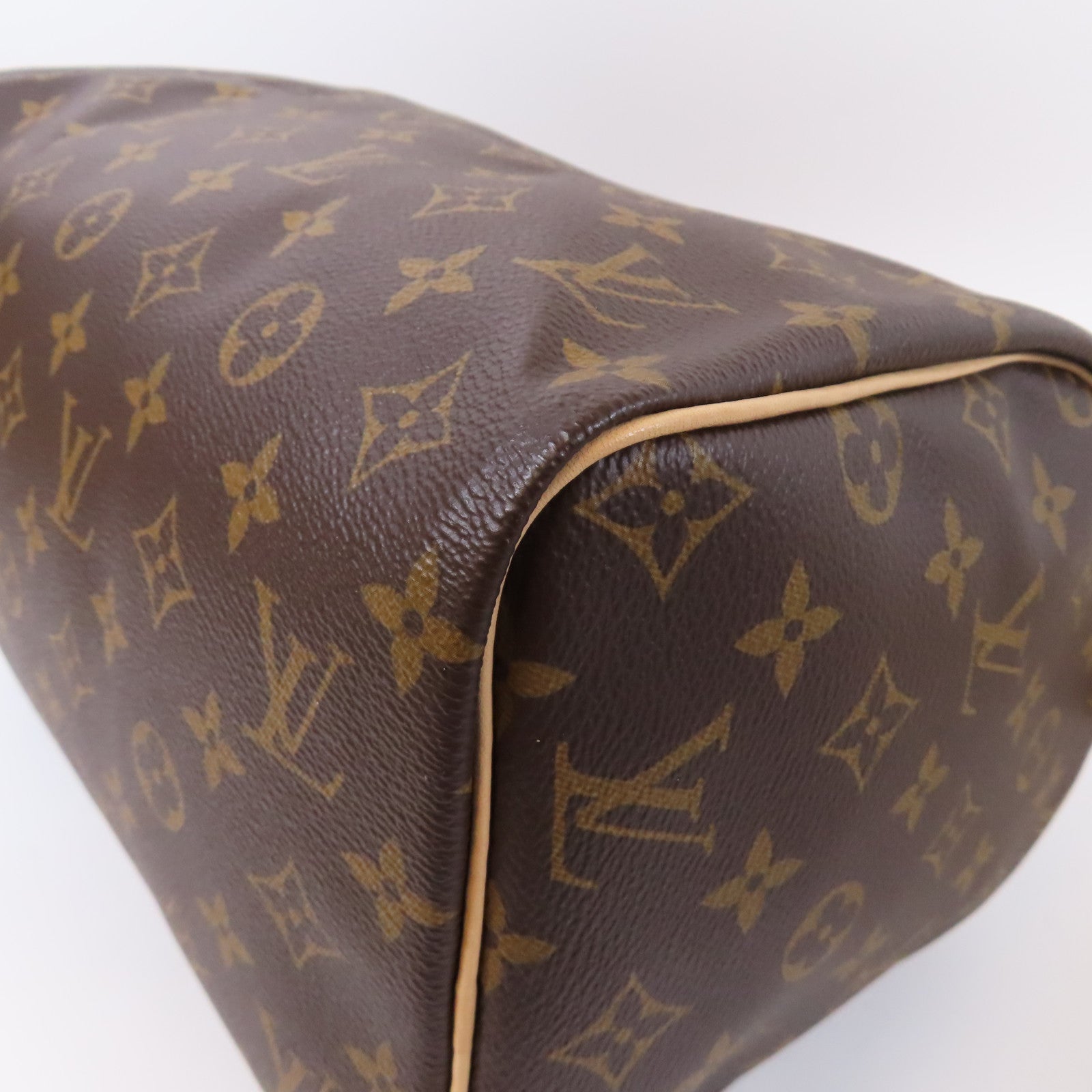 LOUIS VUITTON Monogram Speedy 30金扣手挽袋啡色