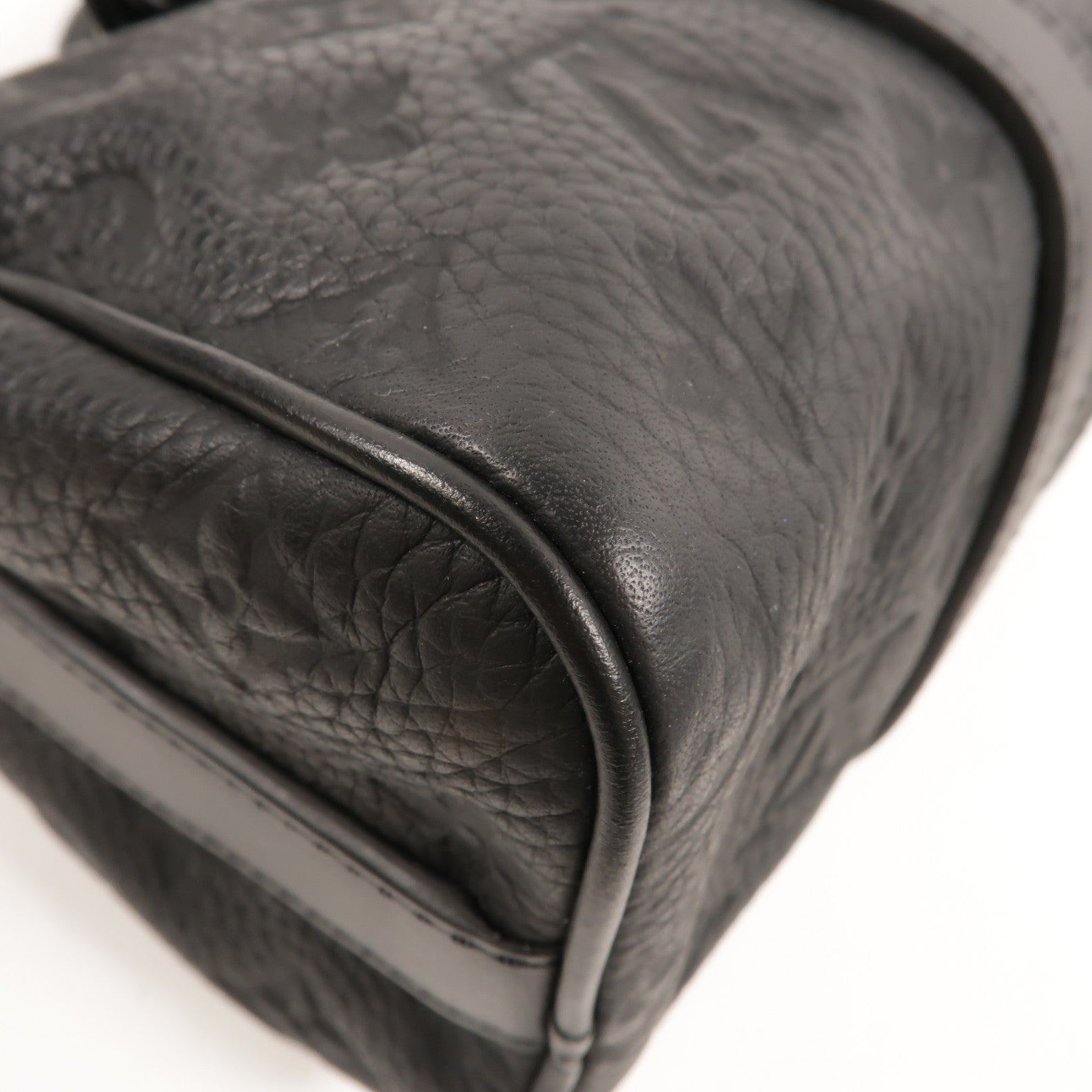 LOUIS VUITTON Monogram Taurillon Keepall Bandouliere 25手挽肩背兩用袋