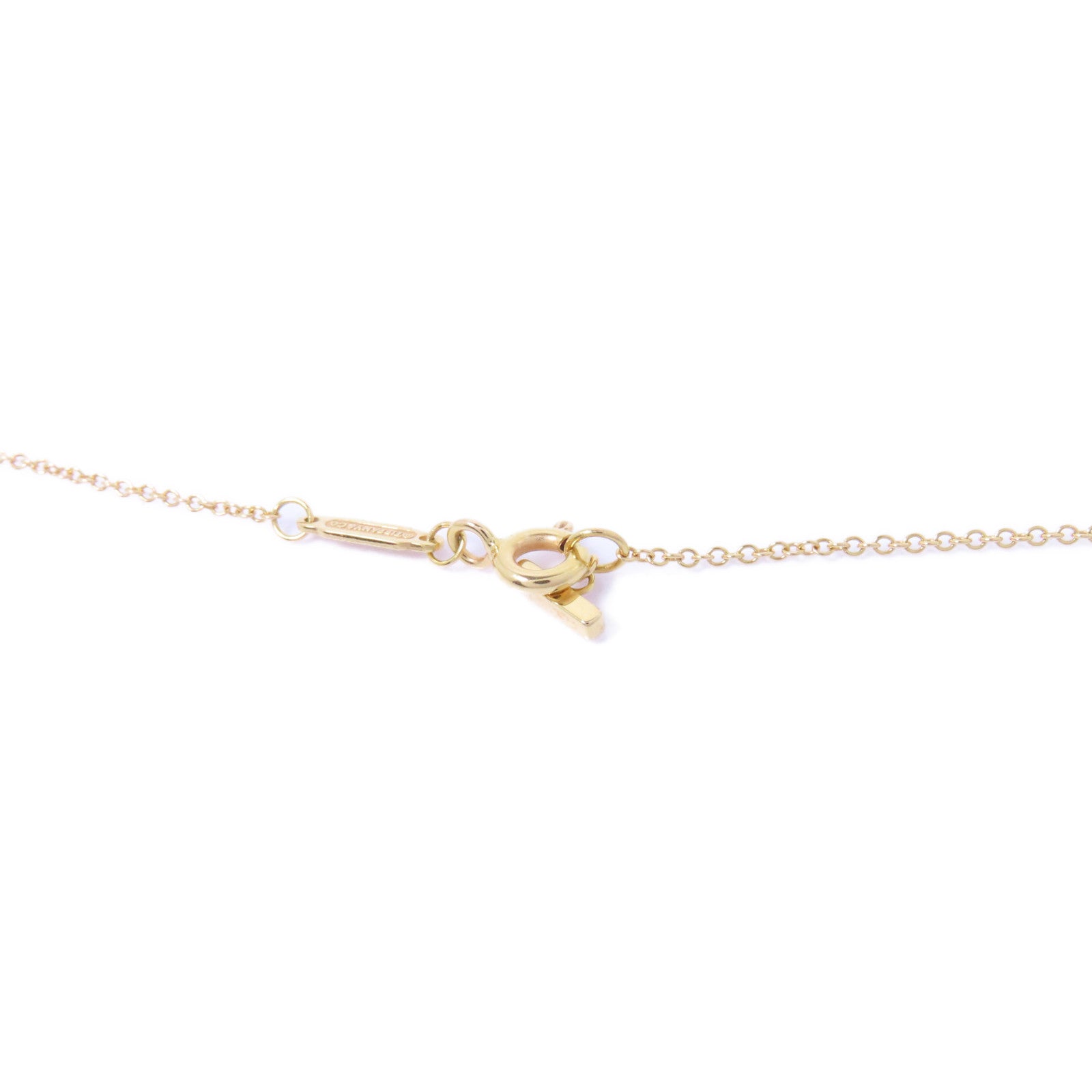 TIFFANY＆CO 18K黃金T Smile Necklace項鍊